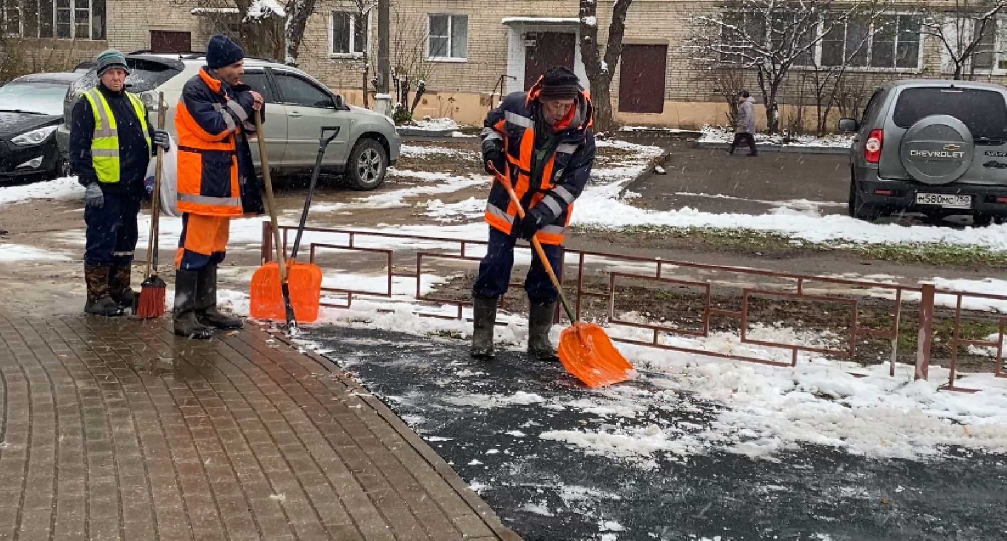 Снег, Уборка, Детская площадка, Истра, вертикалка,