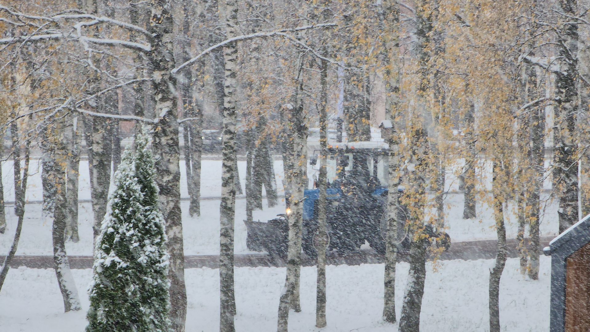 уборка снега, Лобня, Парк, вертикалка,