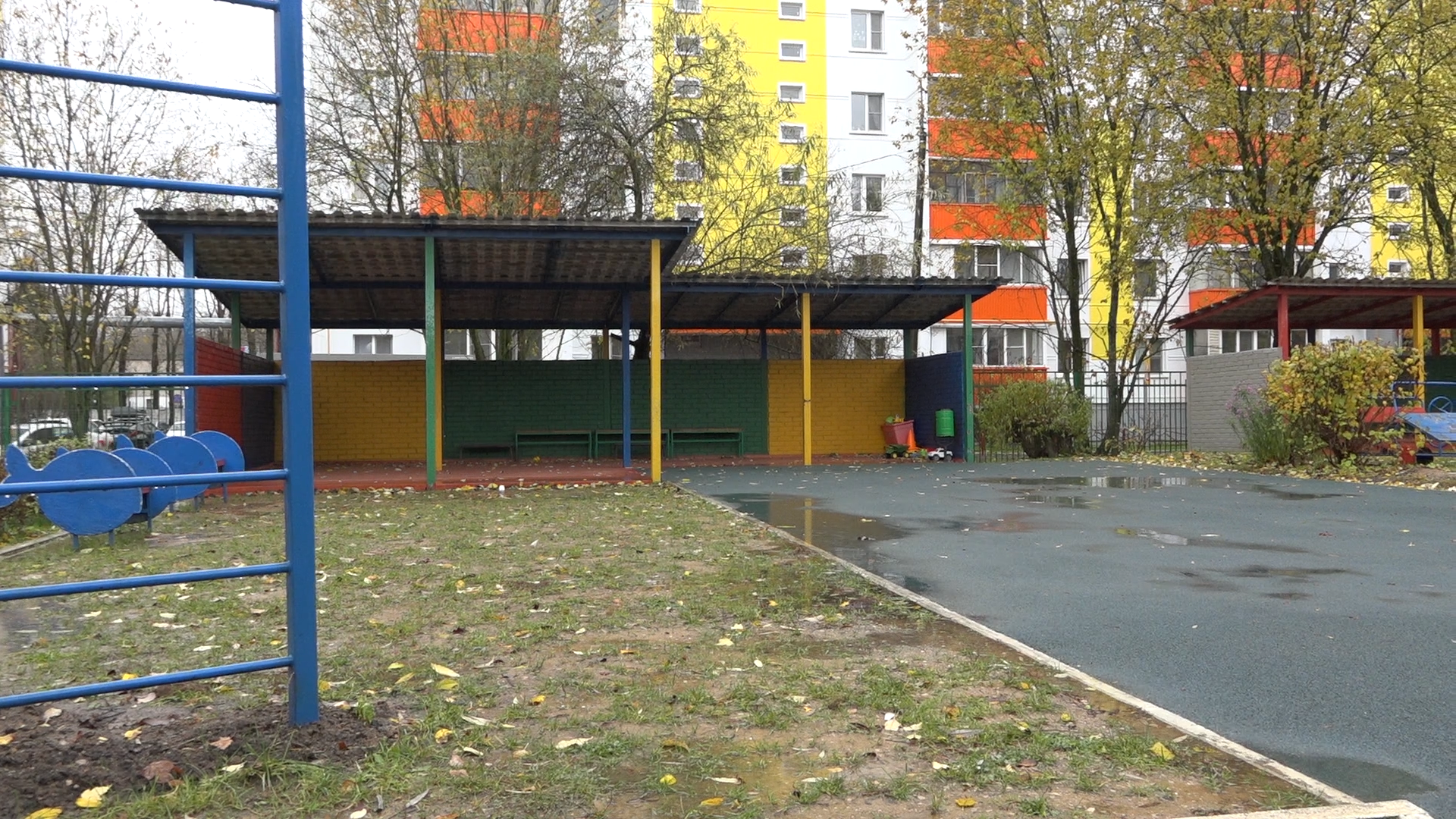 школа Попова Власиха, дошкольный корпус Поповки, Власиха школа Попова, благоустройство детской площадки, ясельная группа в Поповке,