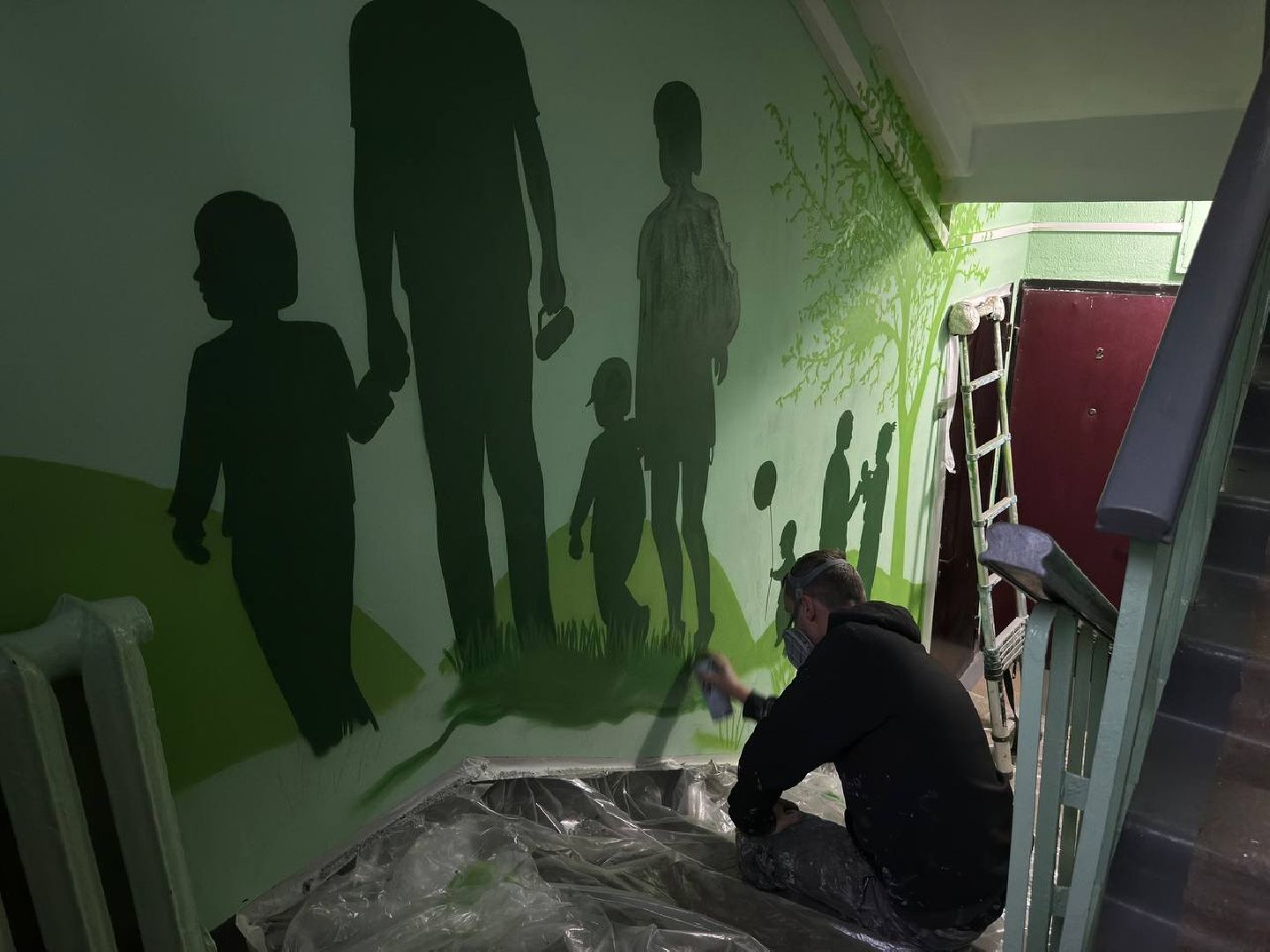 Рисунок, городской округ восход, подьезды, художники,