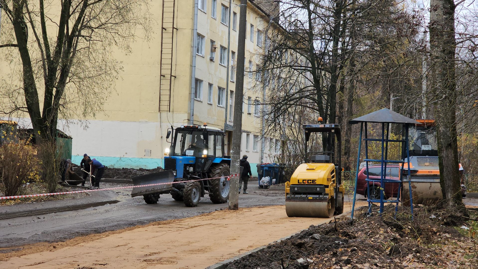асфальтирование дворов дорог, Асфальт, Лобня, вертикалка,
