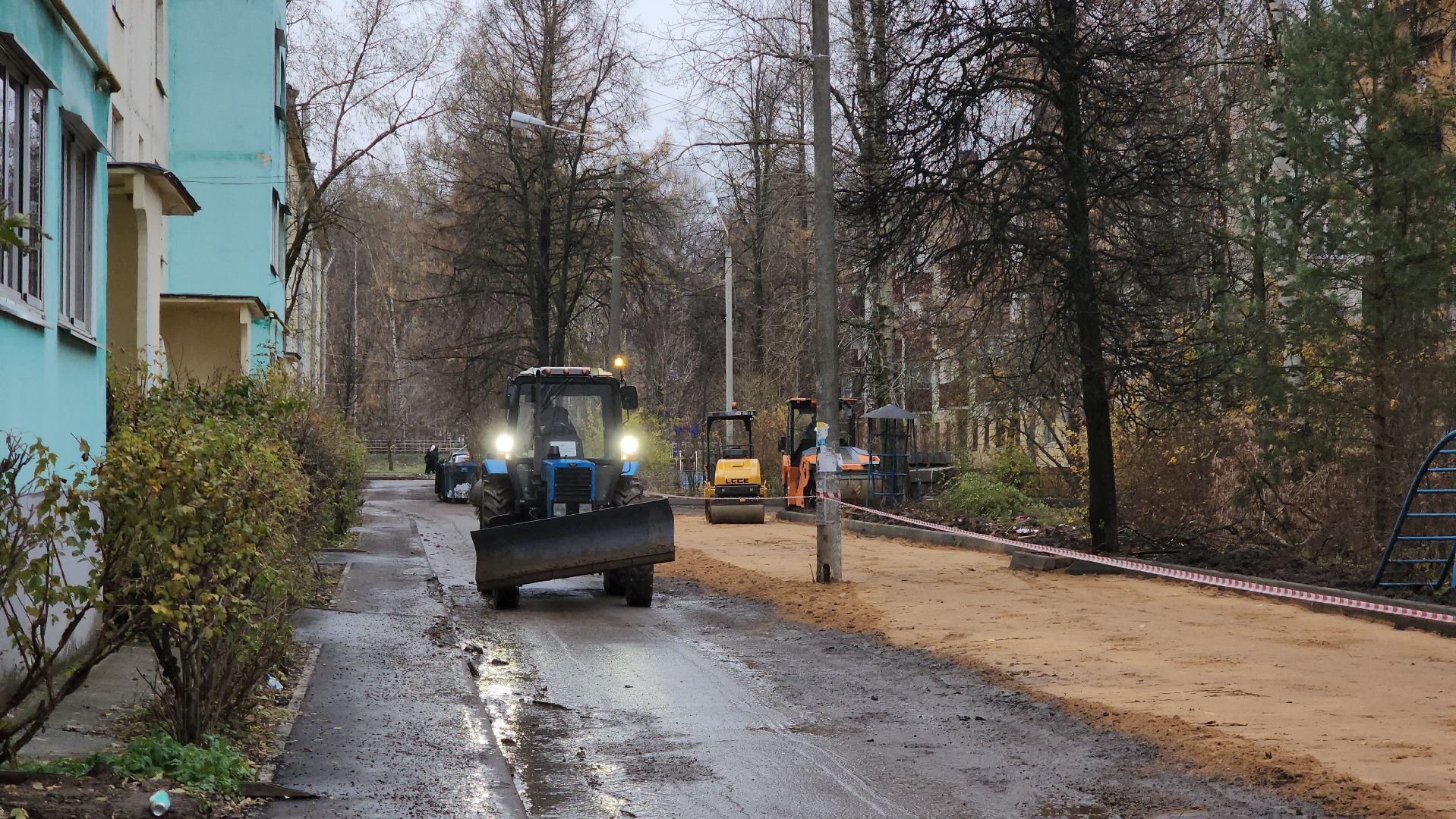 асфальтирование дворов дорог, Асфальт, Лобня, вертикалка,