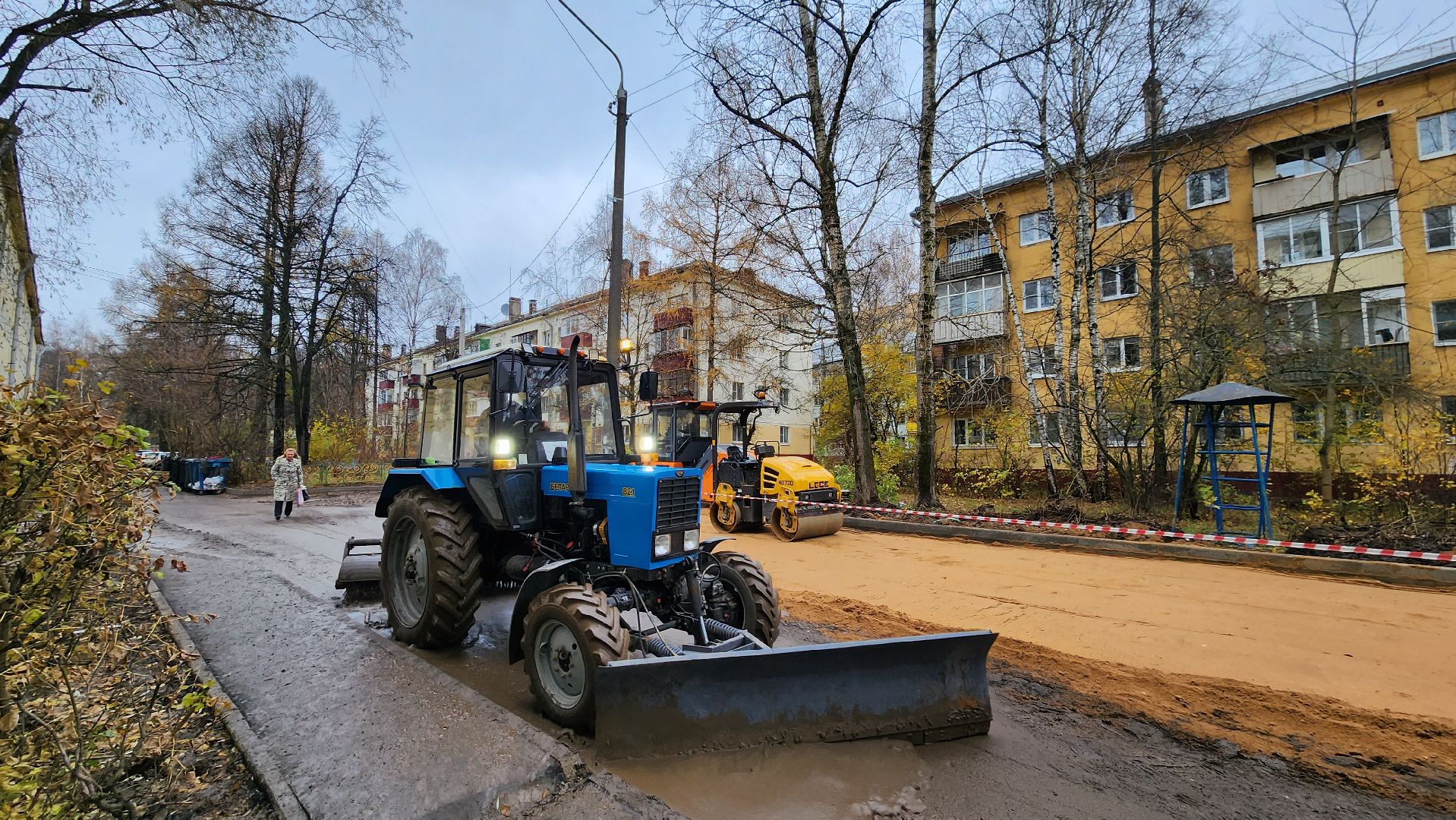 асфальтирование дворов дорог, Асфальт, Лобня, вертикалка,
