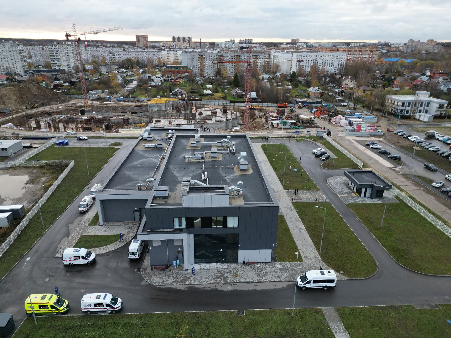 видео с коптера, медицина, строительство, ногинск,