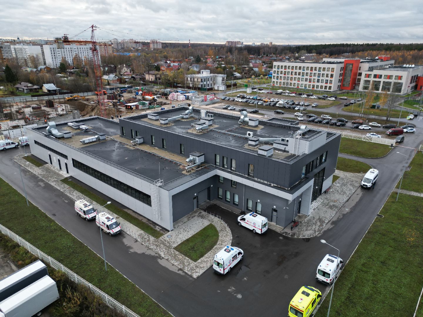 видео с коптера, медицина, строительство, ногинск,