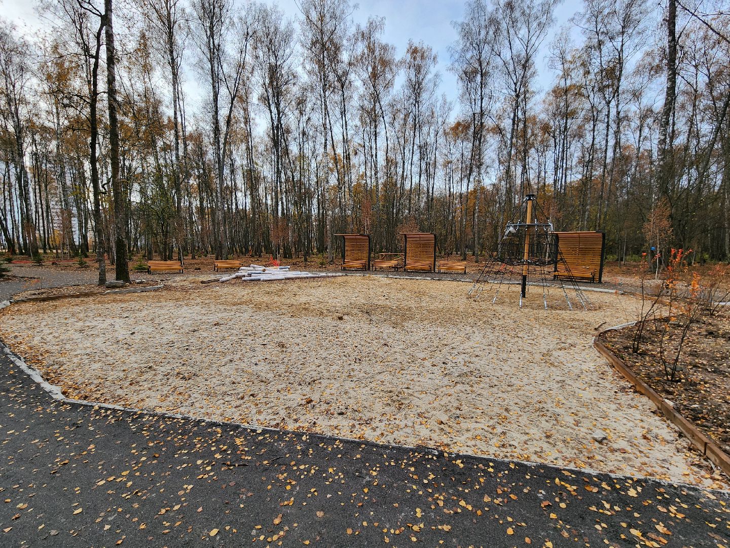 Чехов, микрорайон Губернский, лесопарк, лесопарковая зона отдыха, строительство, благоустройство, детские площадки, спортивные площадки, зоны отдыха, региональная программа Парки в лесу, вертикалки,