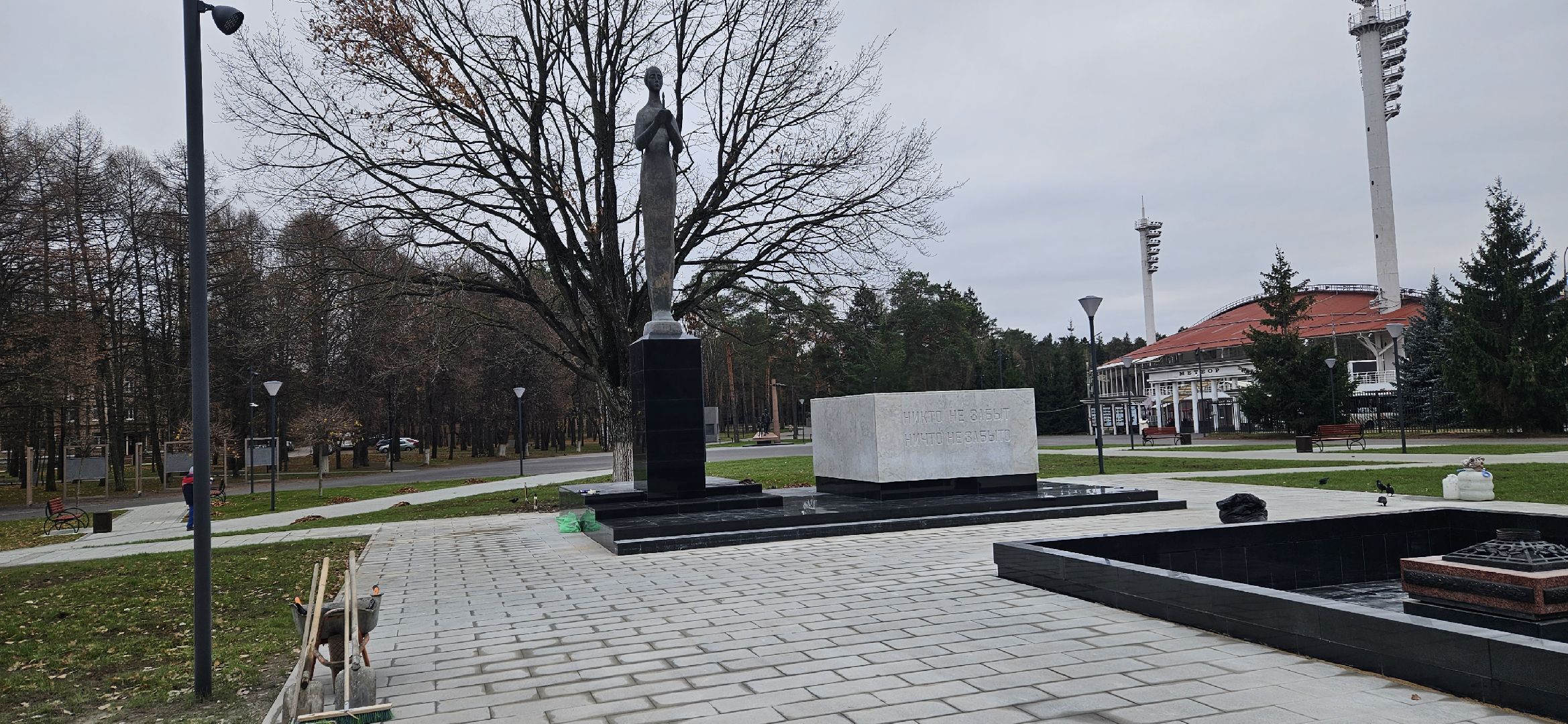 вечный огонь, сквер, Жуковский, уборка, вертикалки,