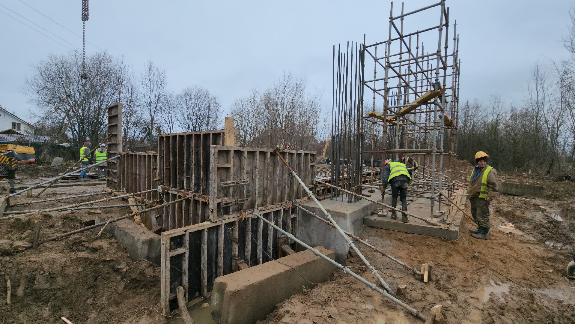 наземный переход, Строительство, Лобня, вертикалки,