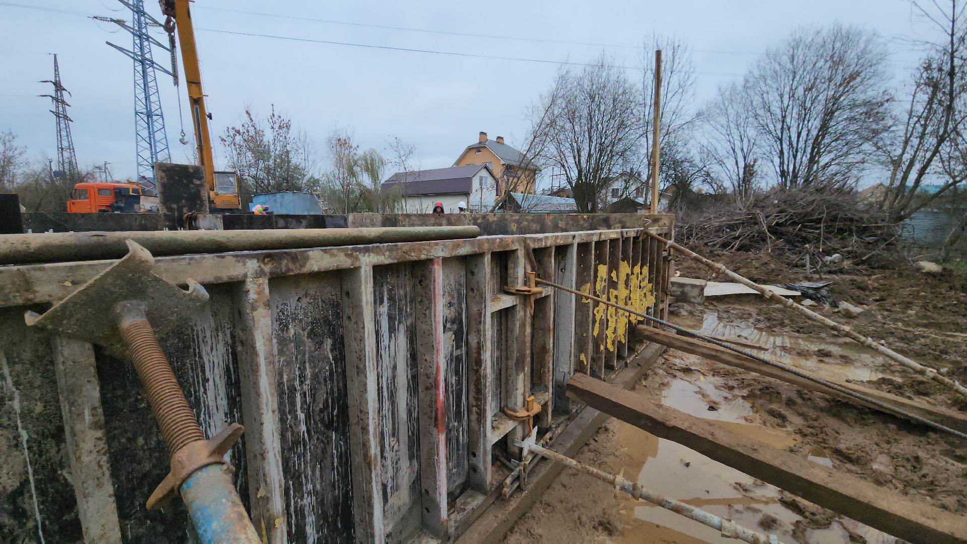 наземный переход, Строительство, Лобня, вертикалки,