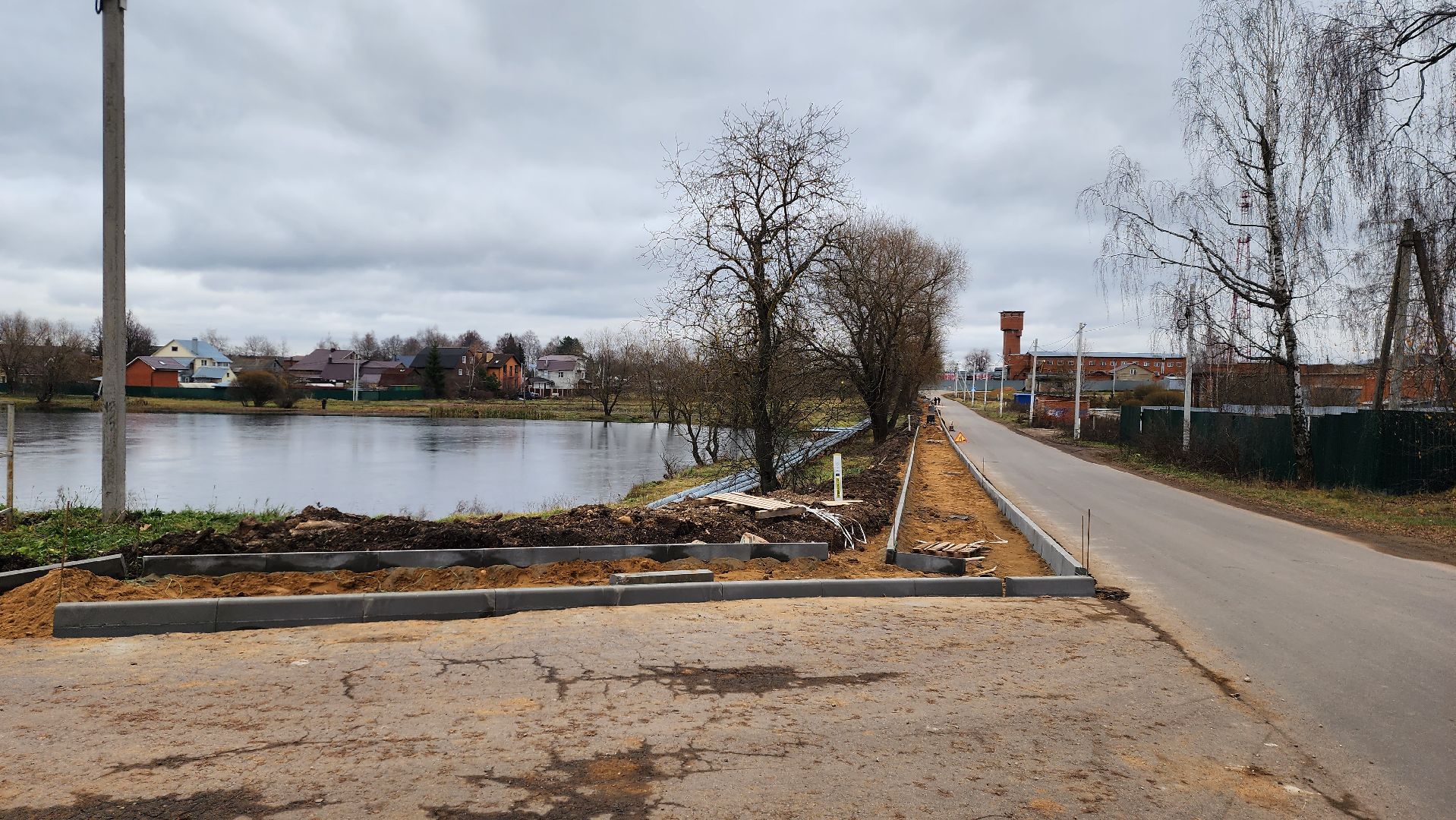 строительство, тротуар, пешеходная дорожка, истра, вертикалки,