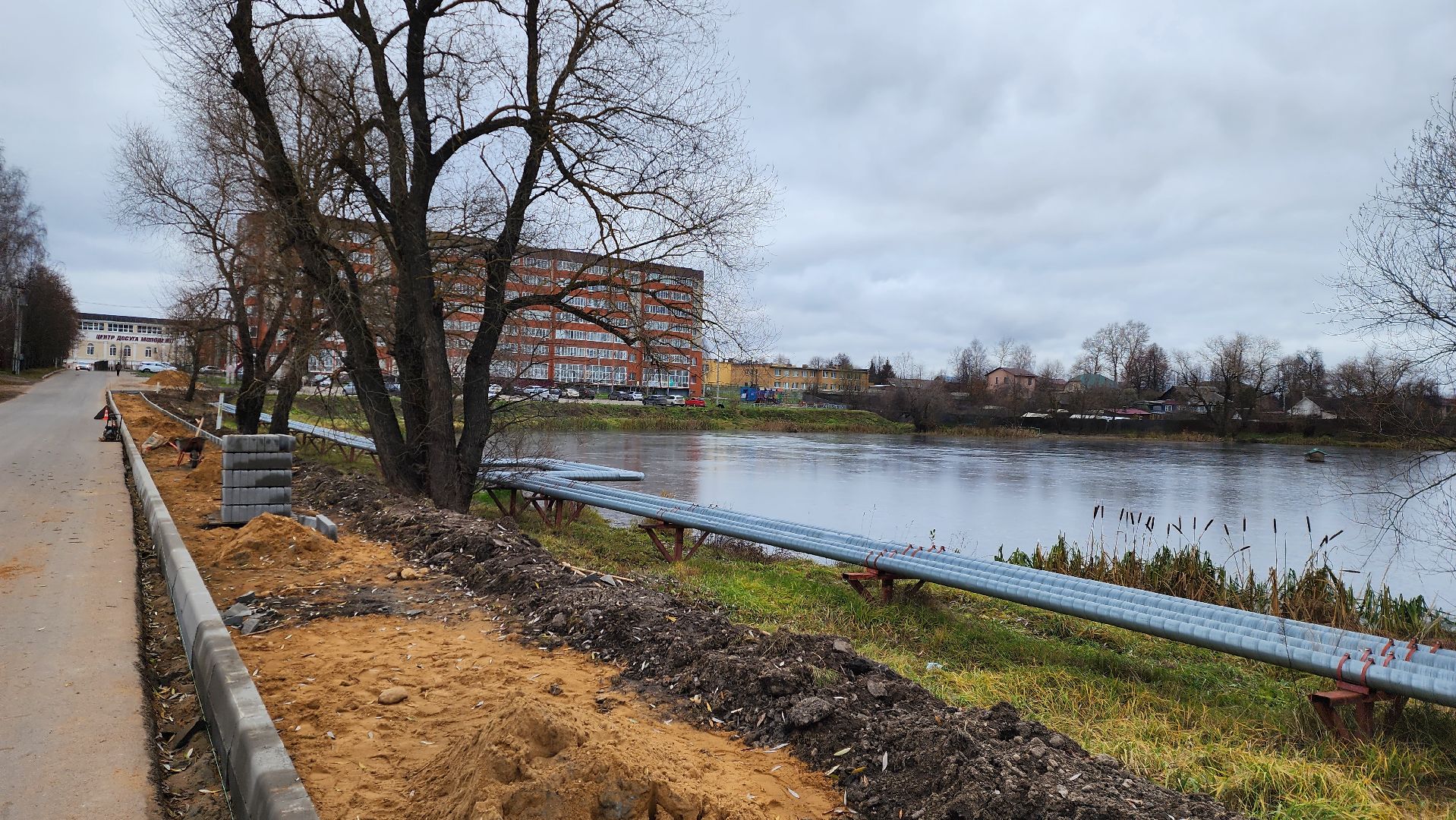 строительство, тротуар, пешеходная дорожка, истра, вертикалки,