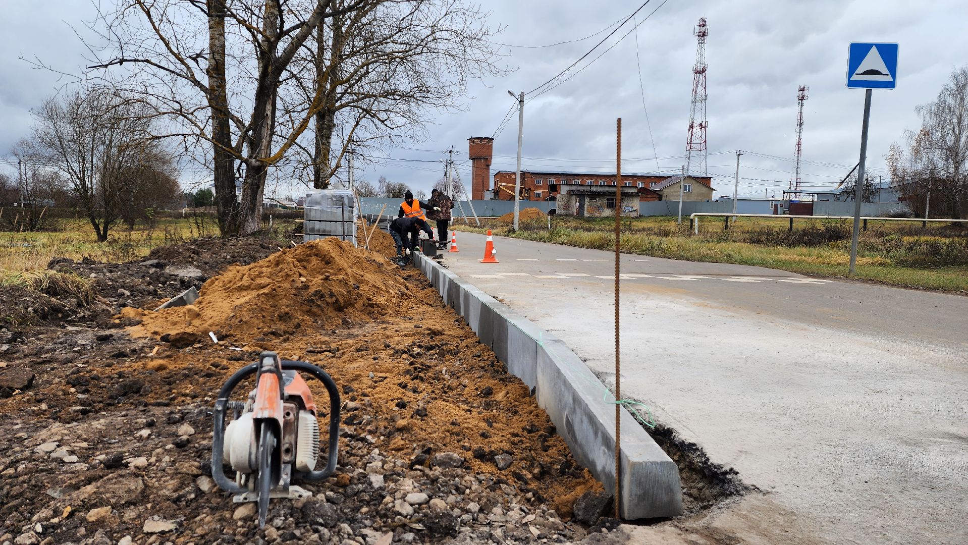 строительство, тротуар, пешеходная дорожка, истра, вертикалки,