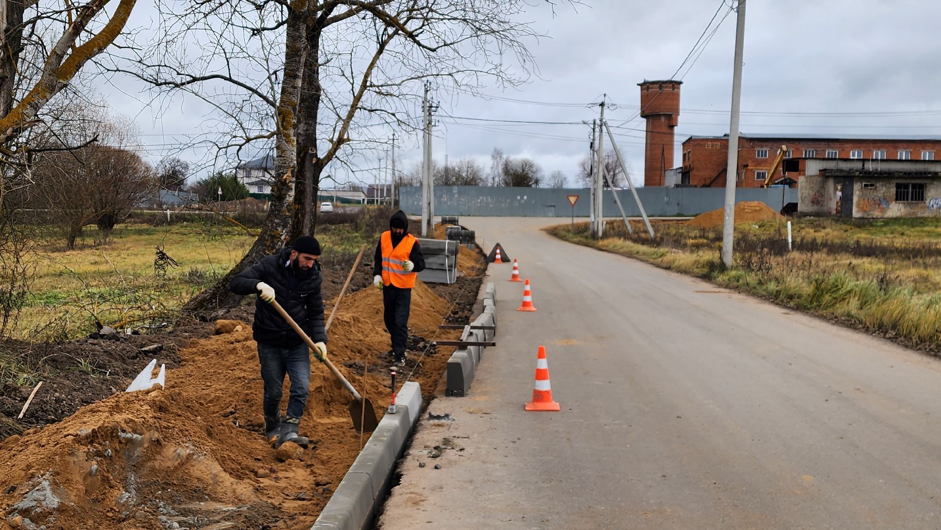 строительство, тротуар, пешеходная дорожка, истра, вертикалки,