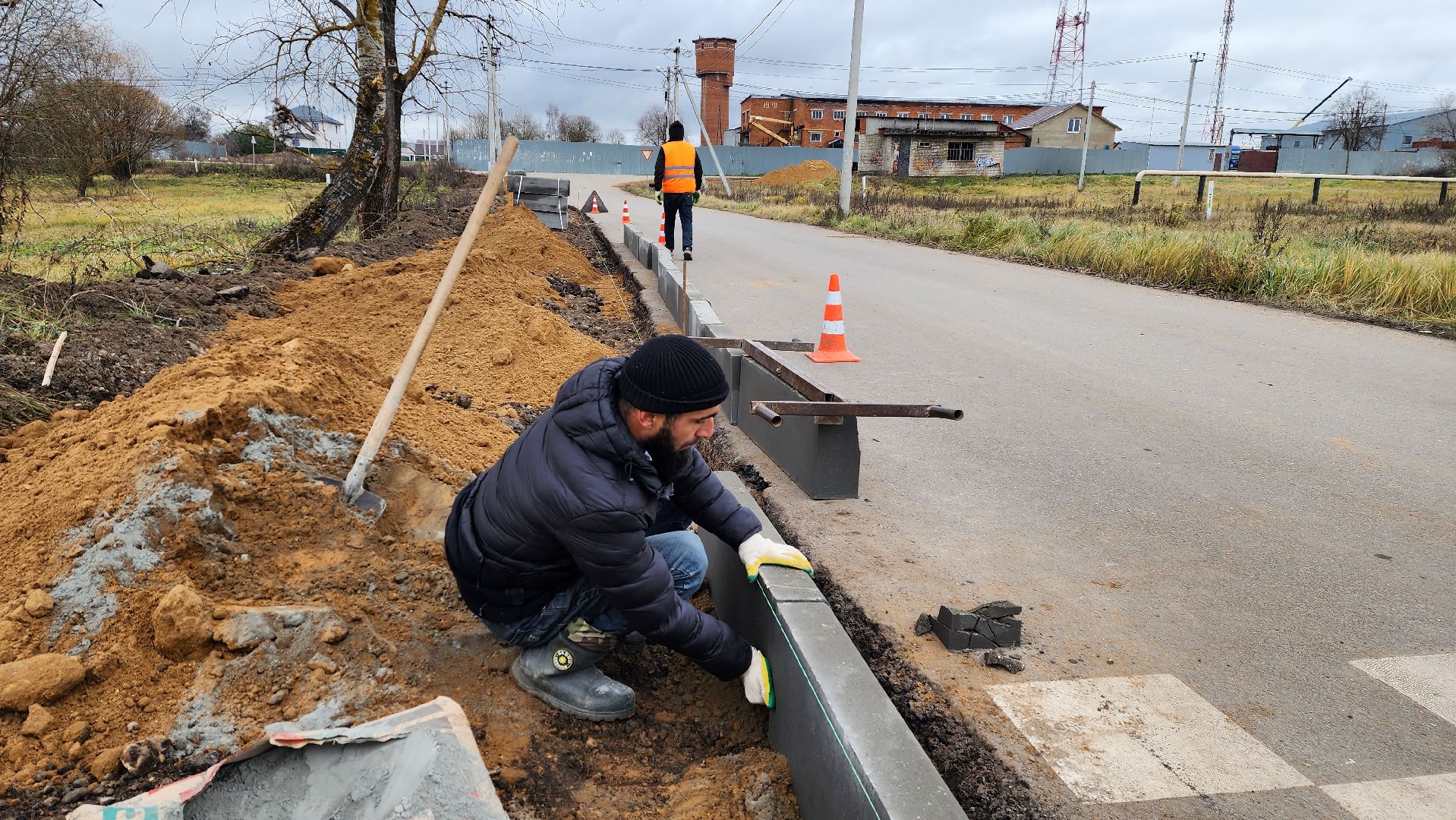 строительство, тротуар, пешеходная дорожка, истра, вертикалки,