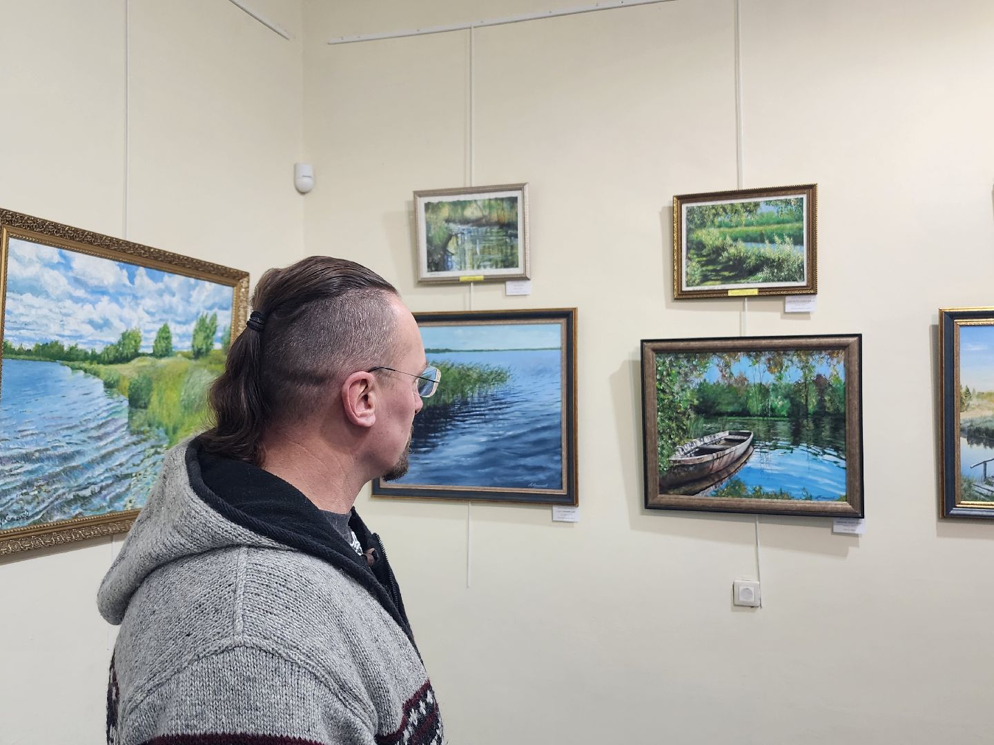 выставка, картины,