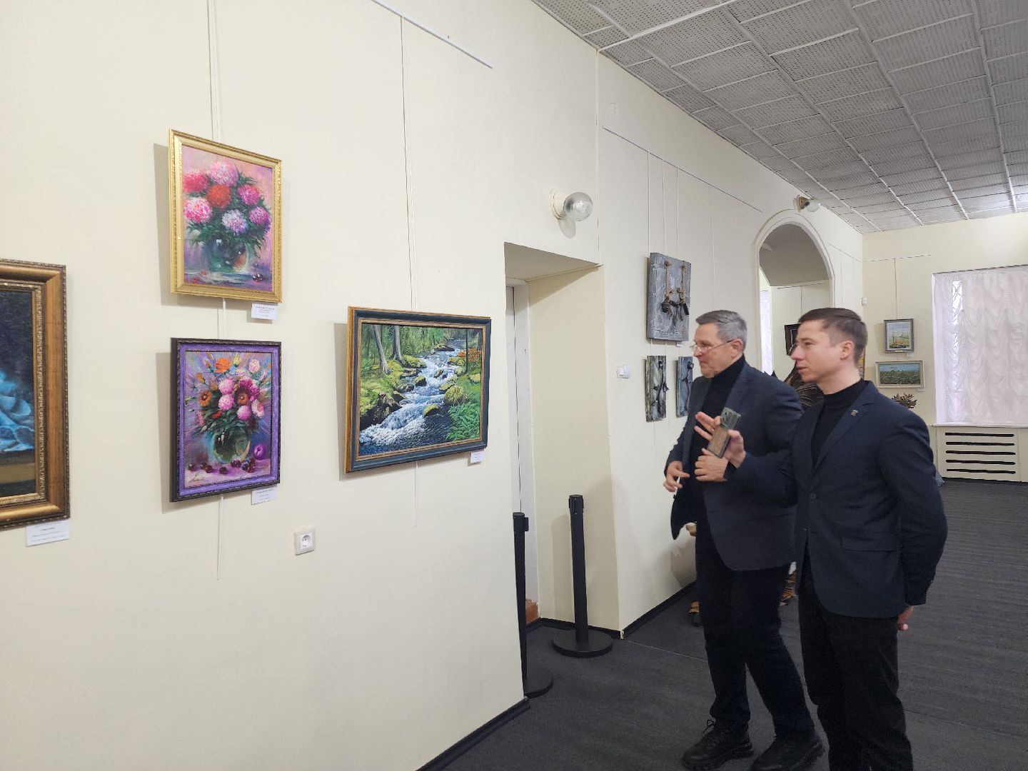 выставка, картины,