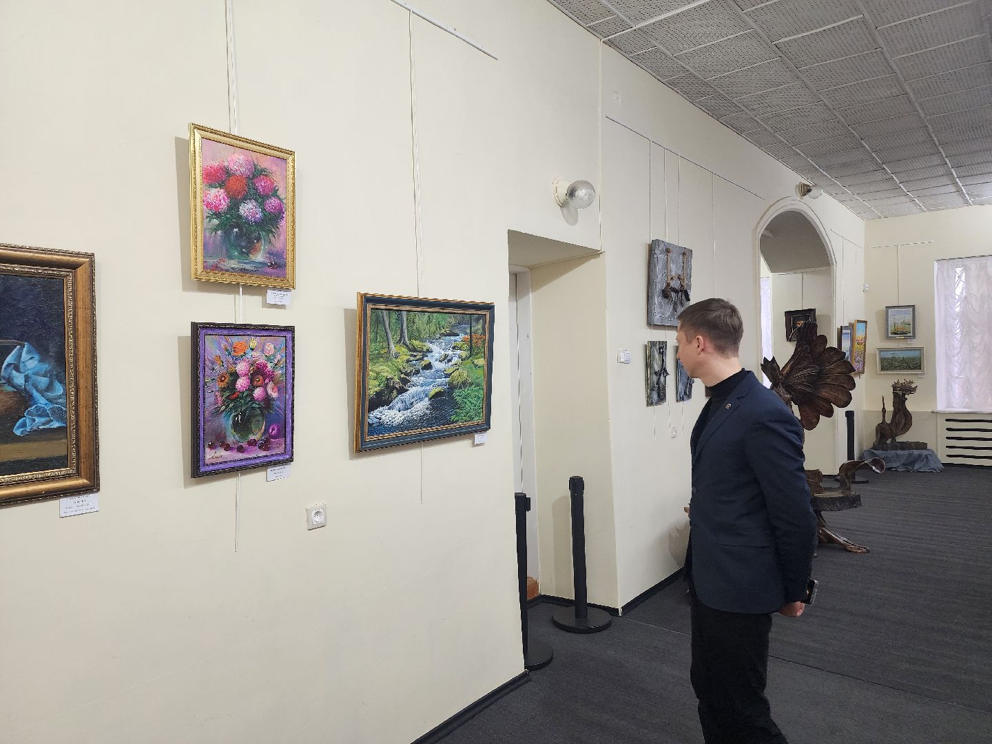 выставка, картины,