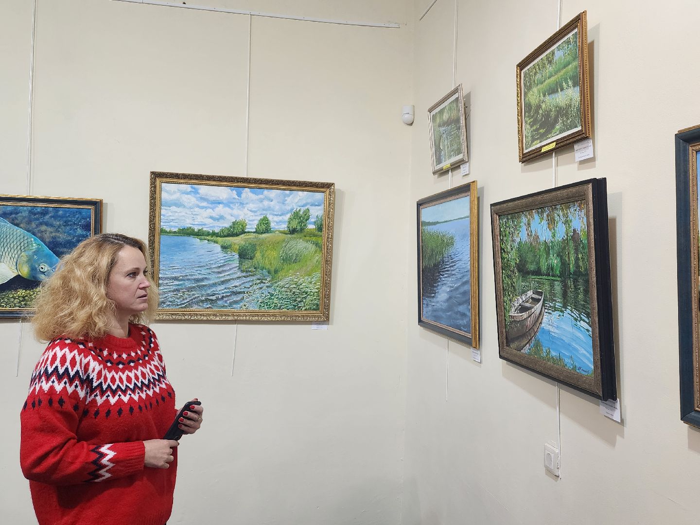 выставка, картины,