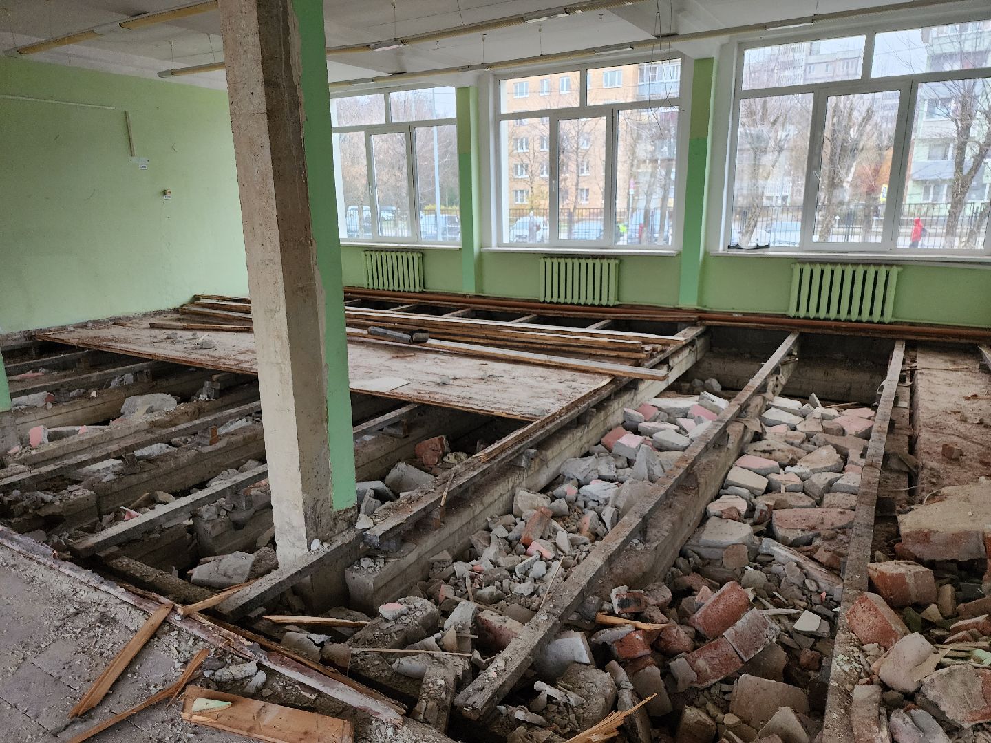 серпухов, подмосковье, капремонт школы, президентская программа, вертикалки,