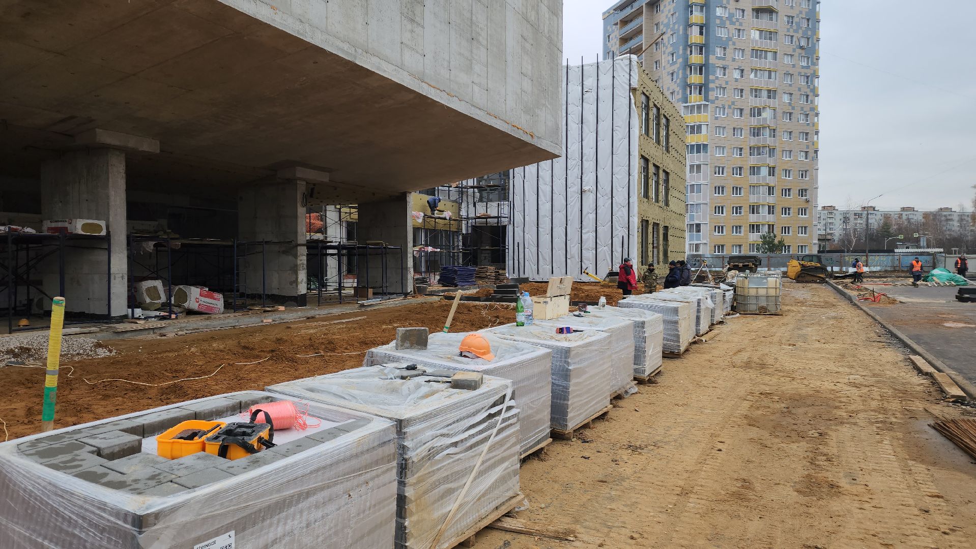 строительство, школа в квартале надежда, ступино, вертикалки,