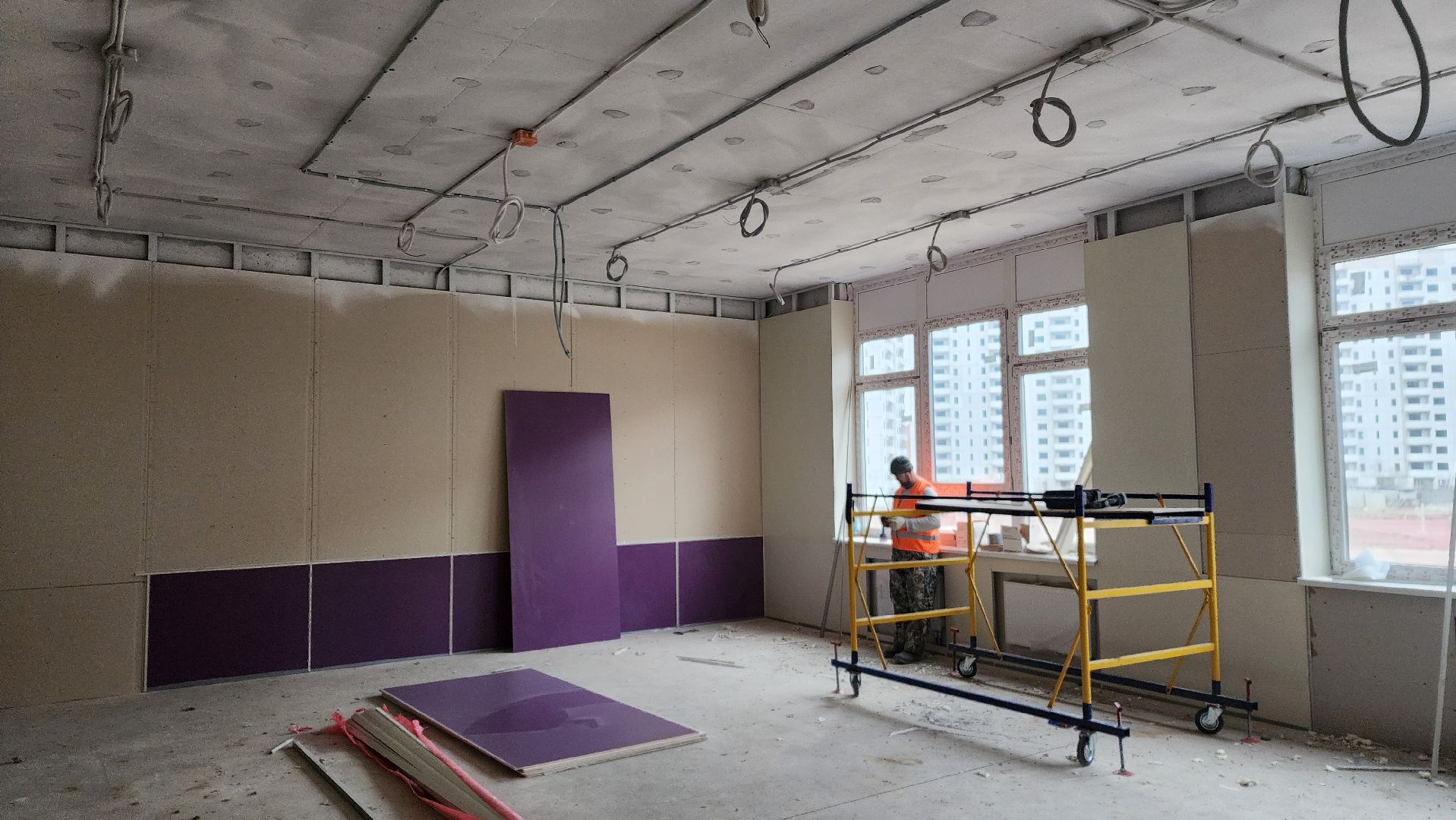 строительство, школа в квартале надежда, ступино, вертикалки,