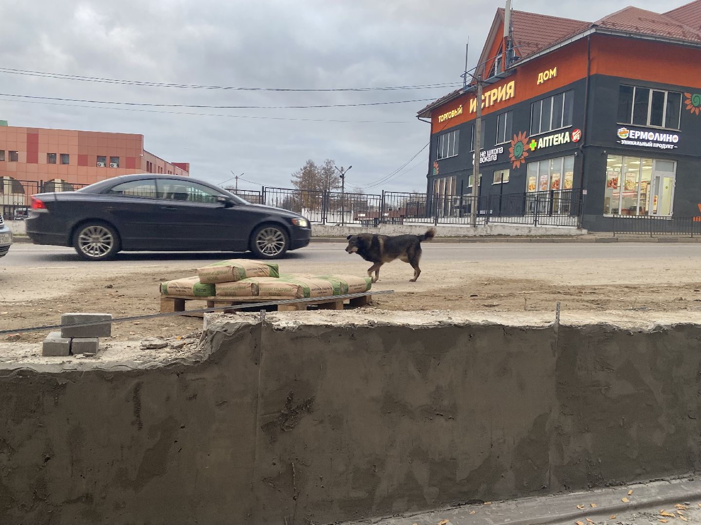 Тротуар, Ремонт, Поликлиника, Истра,