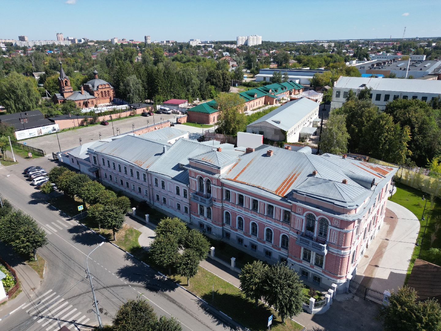 видео с коптера, серпухов, музей, интернет,