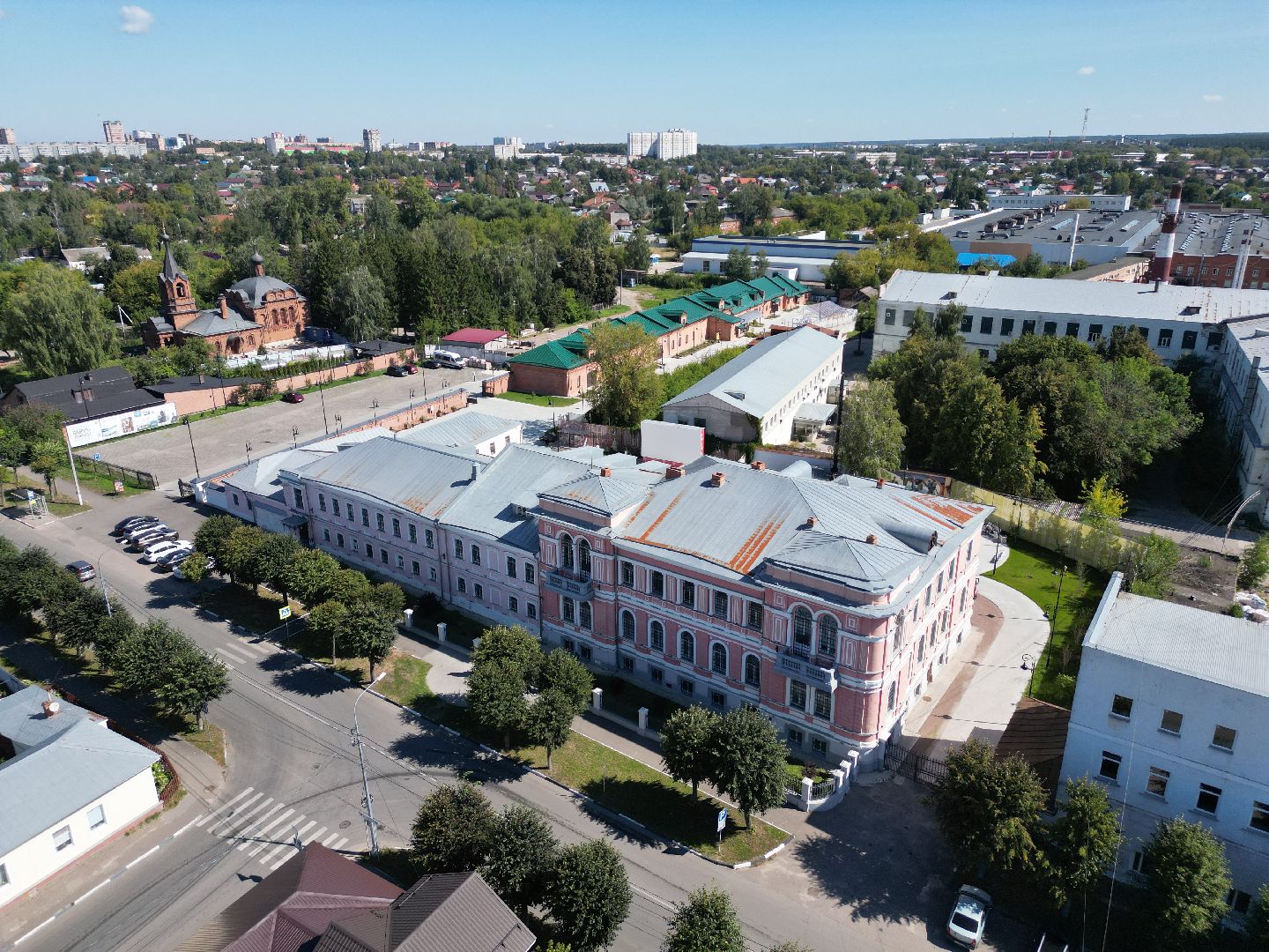 видео с коптера, серпухов, музей, интернет,