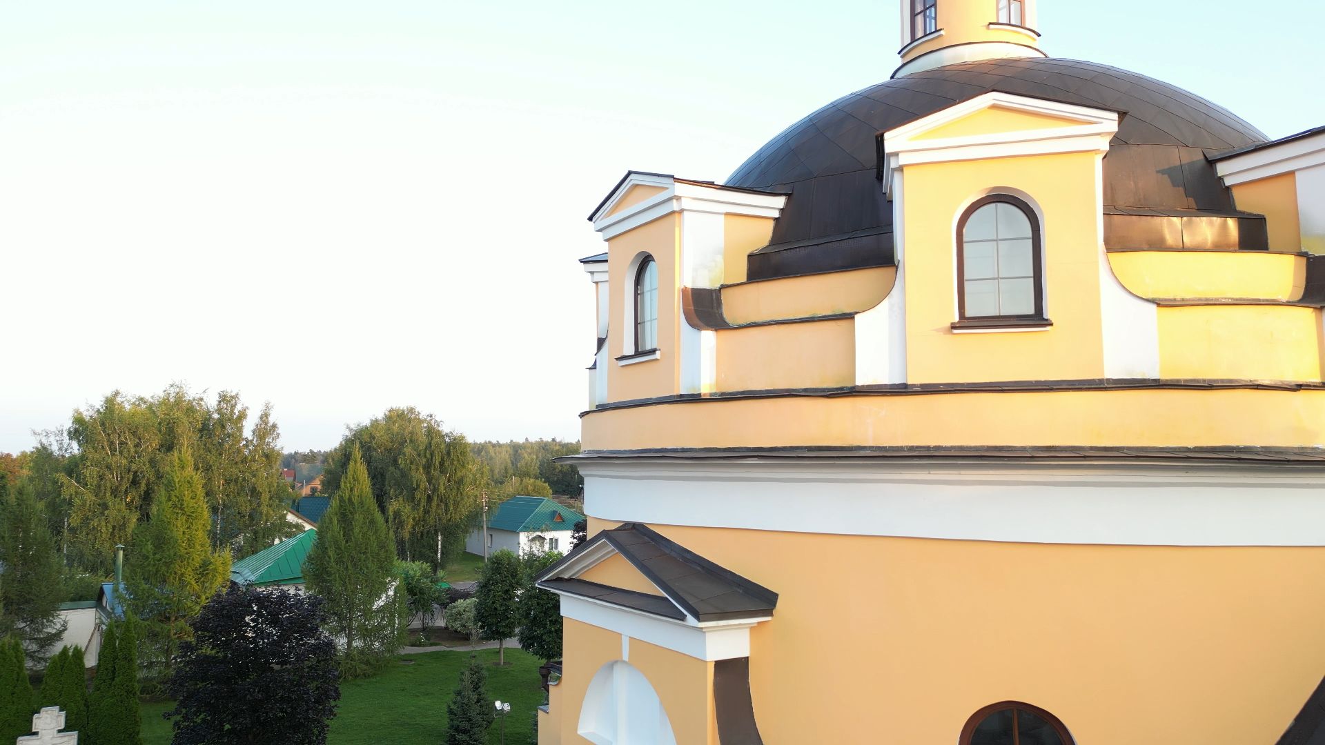 видео с коптера, истра, монастырь, религия, архитектура,