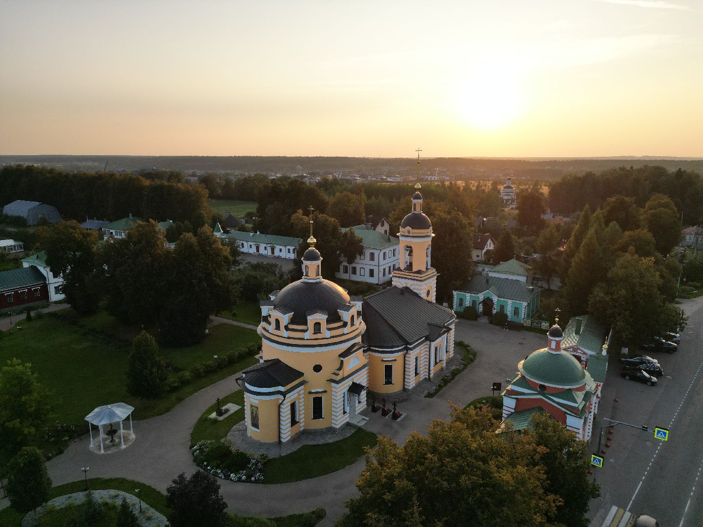 видео с коптера, истра, монастырь, религия, архитектура,