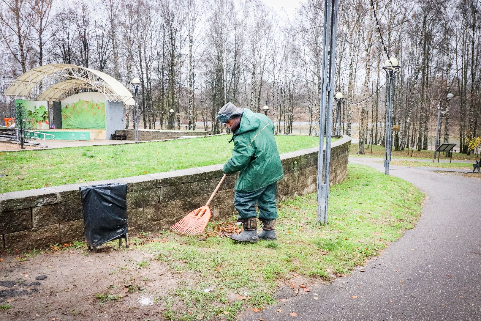Клин, общество, ЖКХ, парки, уборка листвы, вертикалки,
