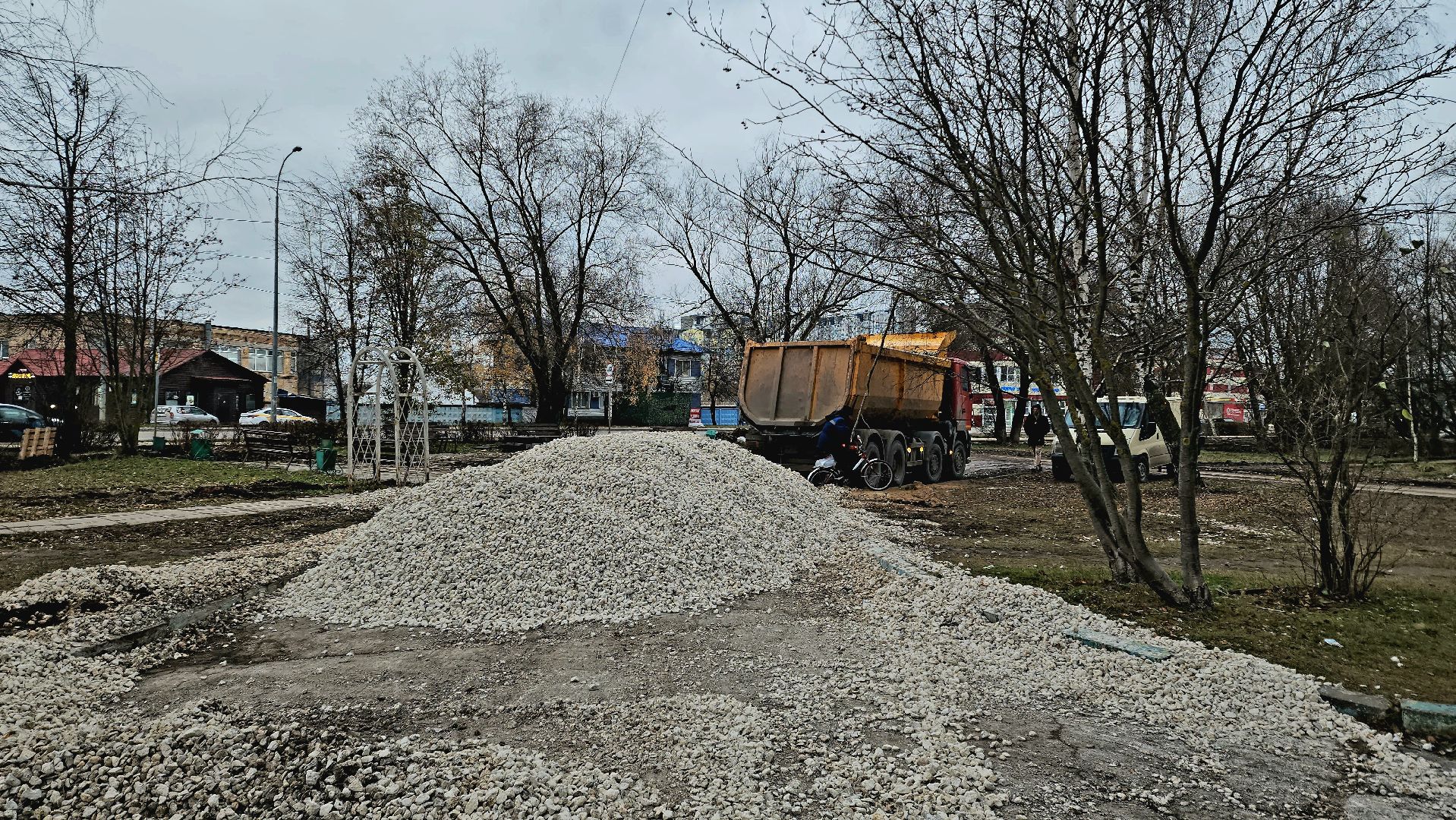 асфальтирование, пешеходная зона, Лобня, вертикалки,