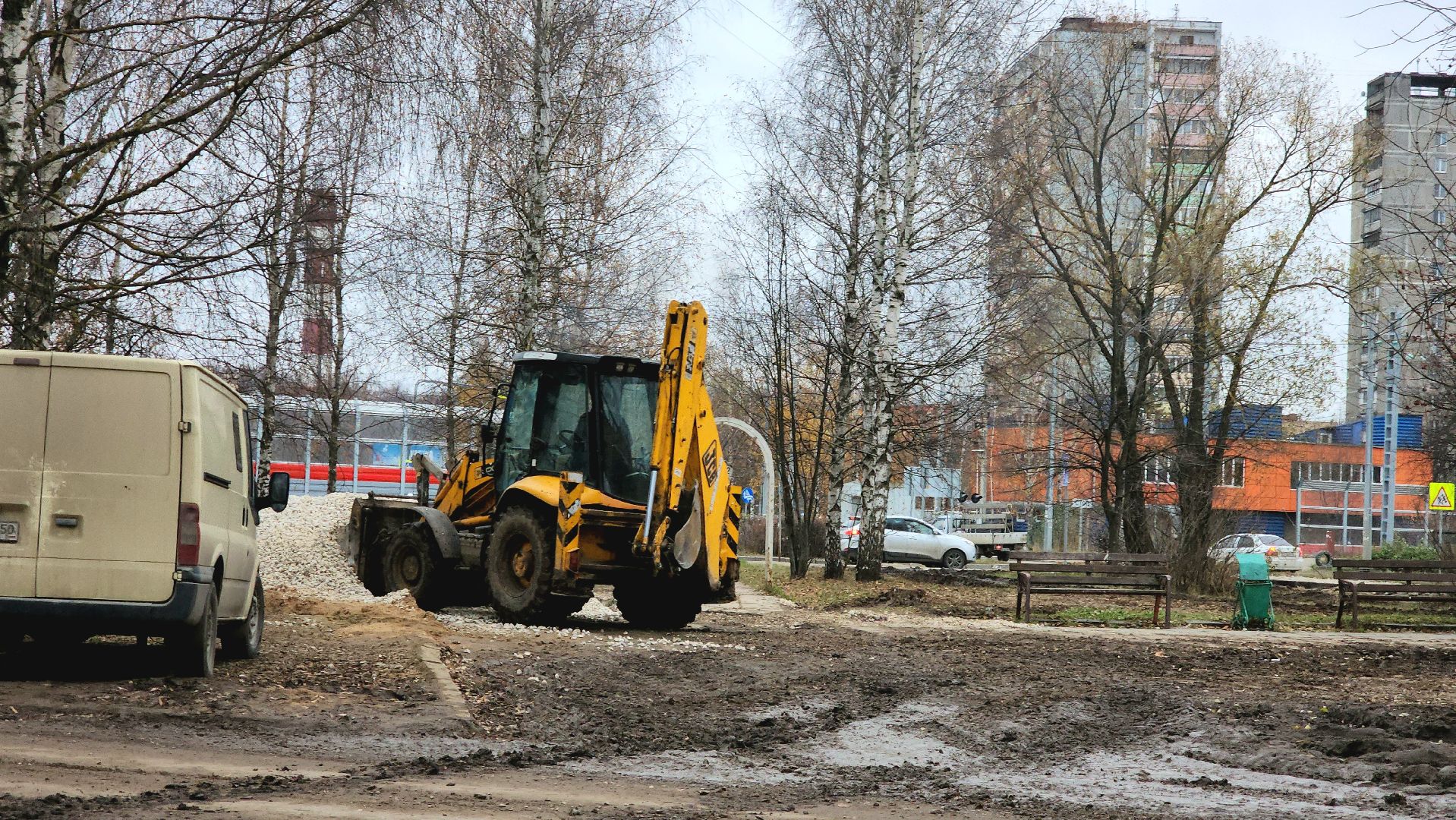 асфальтирование, пешеходная зона, Лобня, вертикалки,