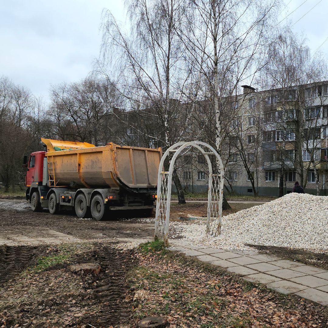 асфальтирование, пешеходная зона, Лобня, вертикалки,