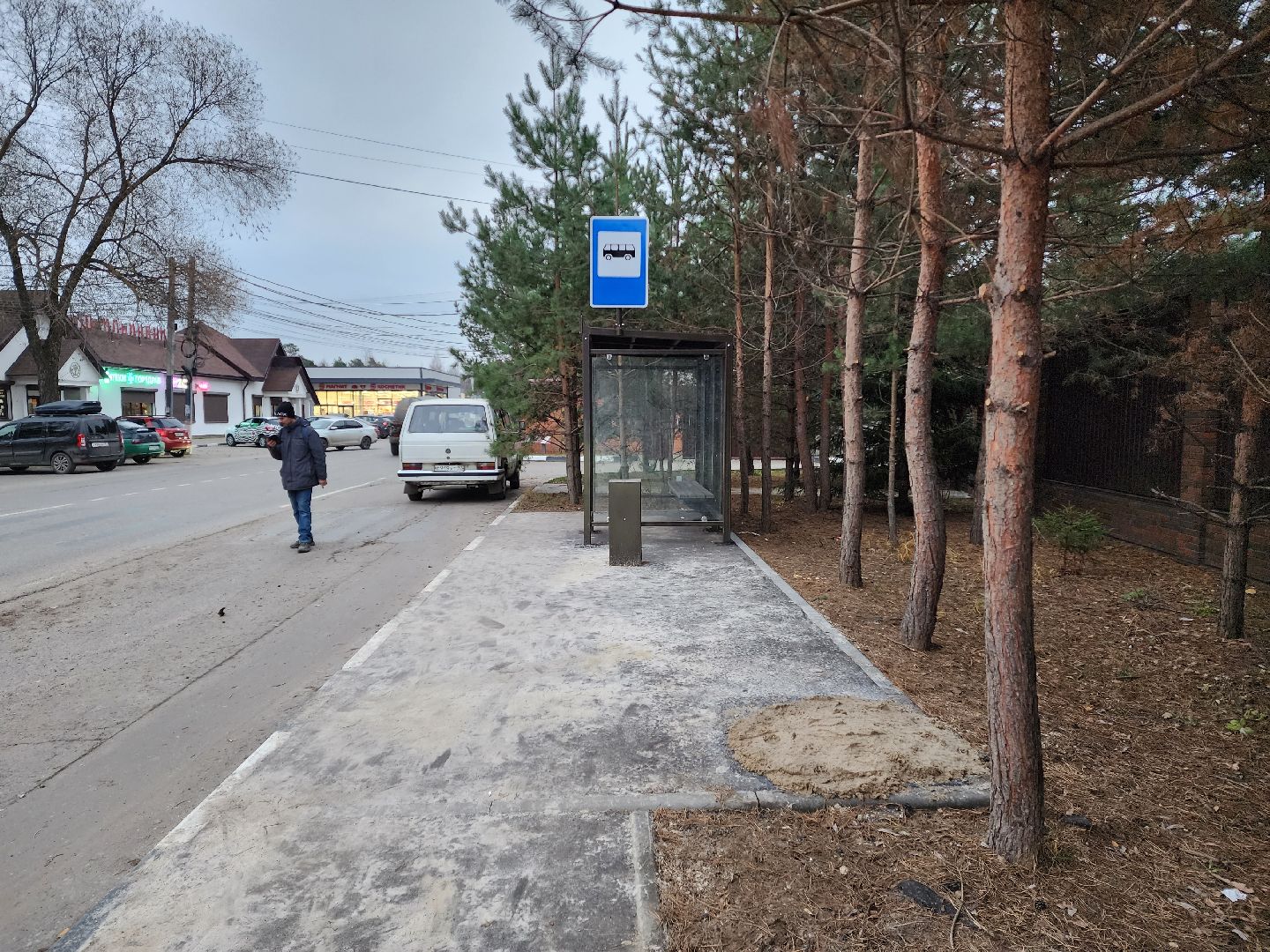 раменское, дороги, новый остановочный павильон, поселок ильинский, улица островского,