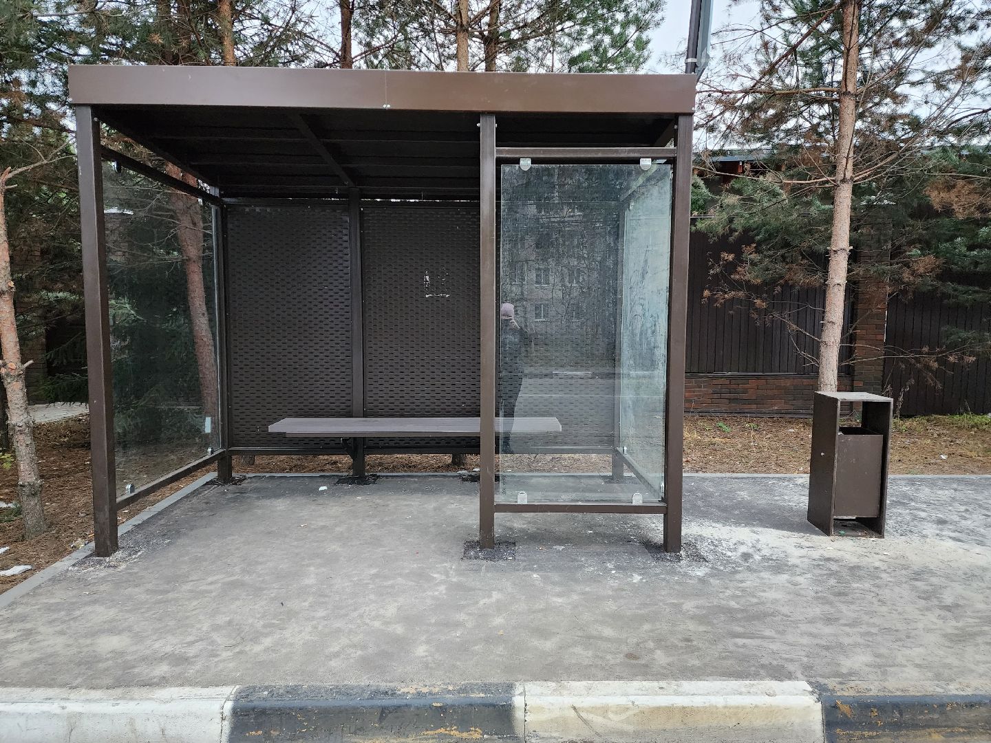 раменское, дороги, новый остановочный павильон, поселок ильинский, улица островского,