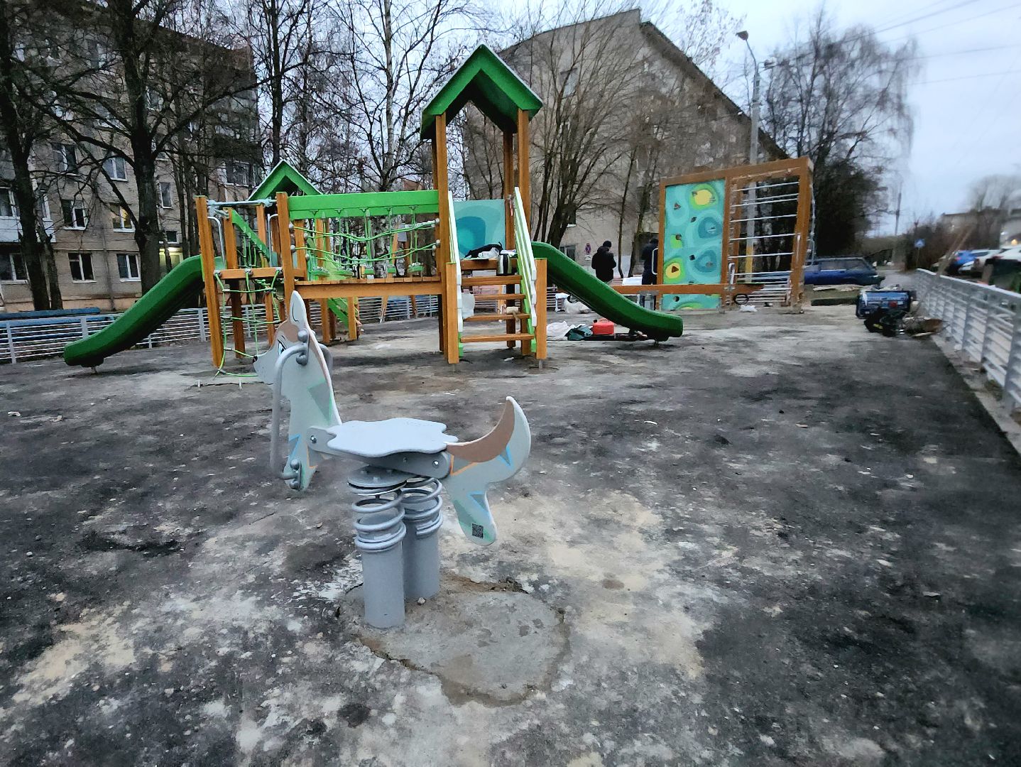 установка детской площадки, Благоустройство, Лобня, вертикалки,