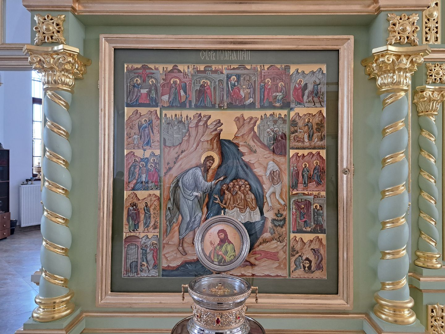 Религия, Подворье, Новоспасский монастырь, Икона, Собор Иоанна Предтечи, Храм, Церковь, Иоанн Предтеча, Святой, Сумароково