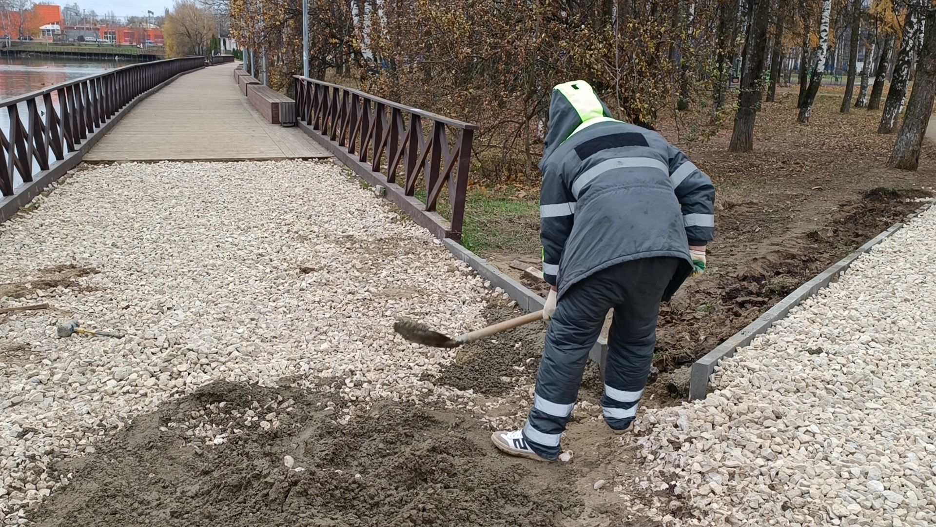 благоустройство, лобня, пешеходная дорожка, вертикалки,