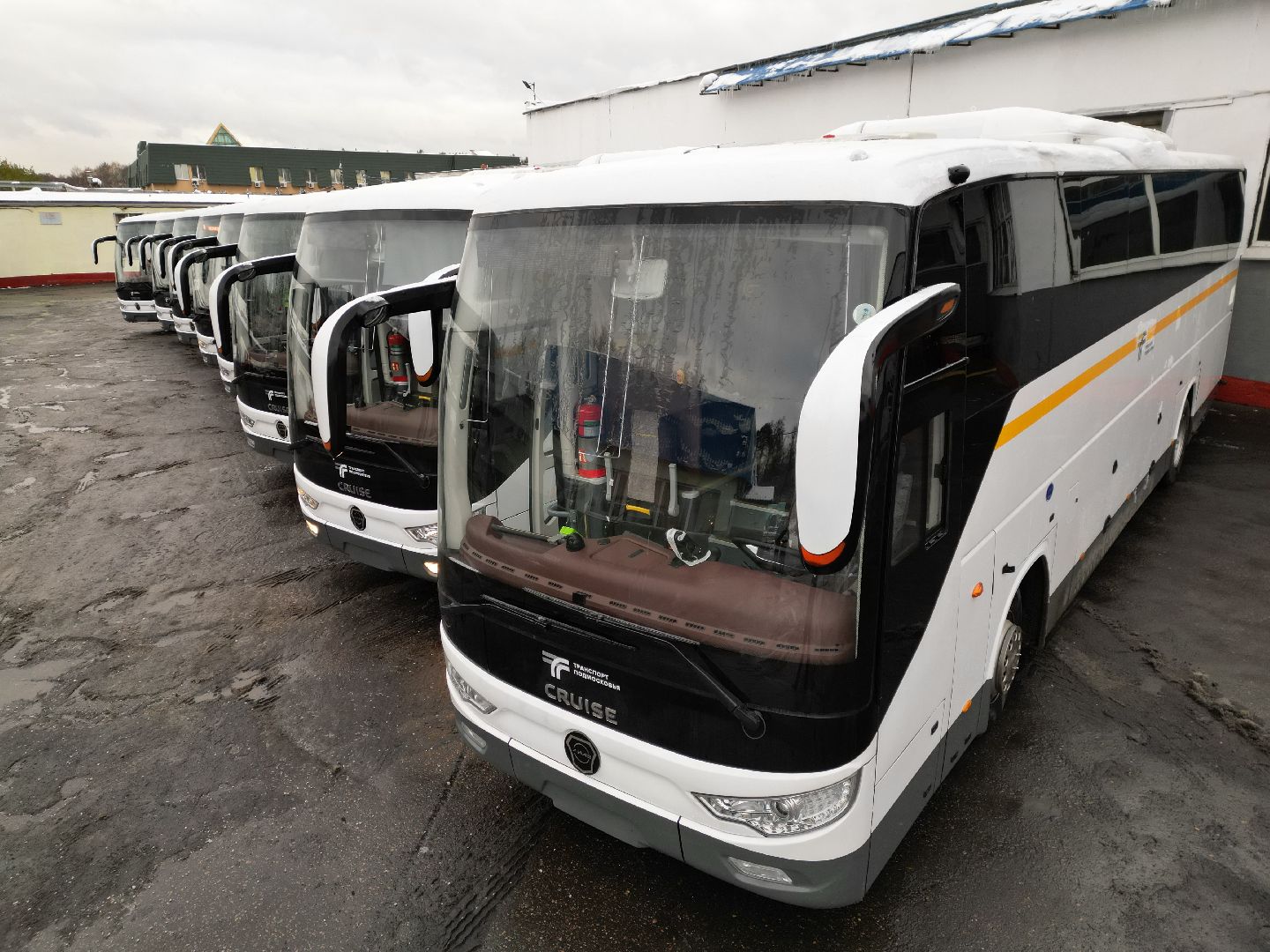 видео с коптера, автобусы, транспорт,