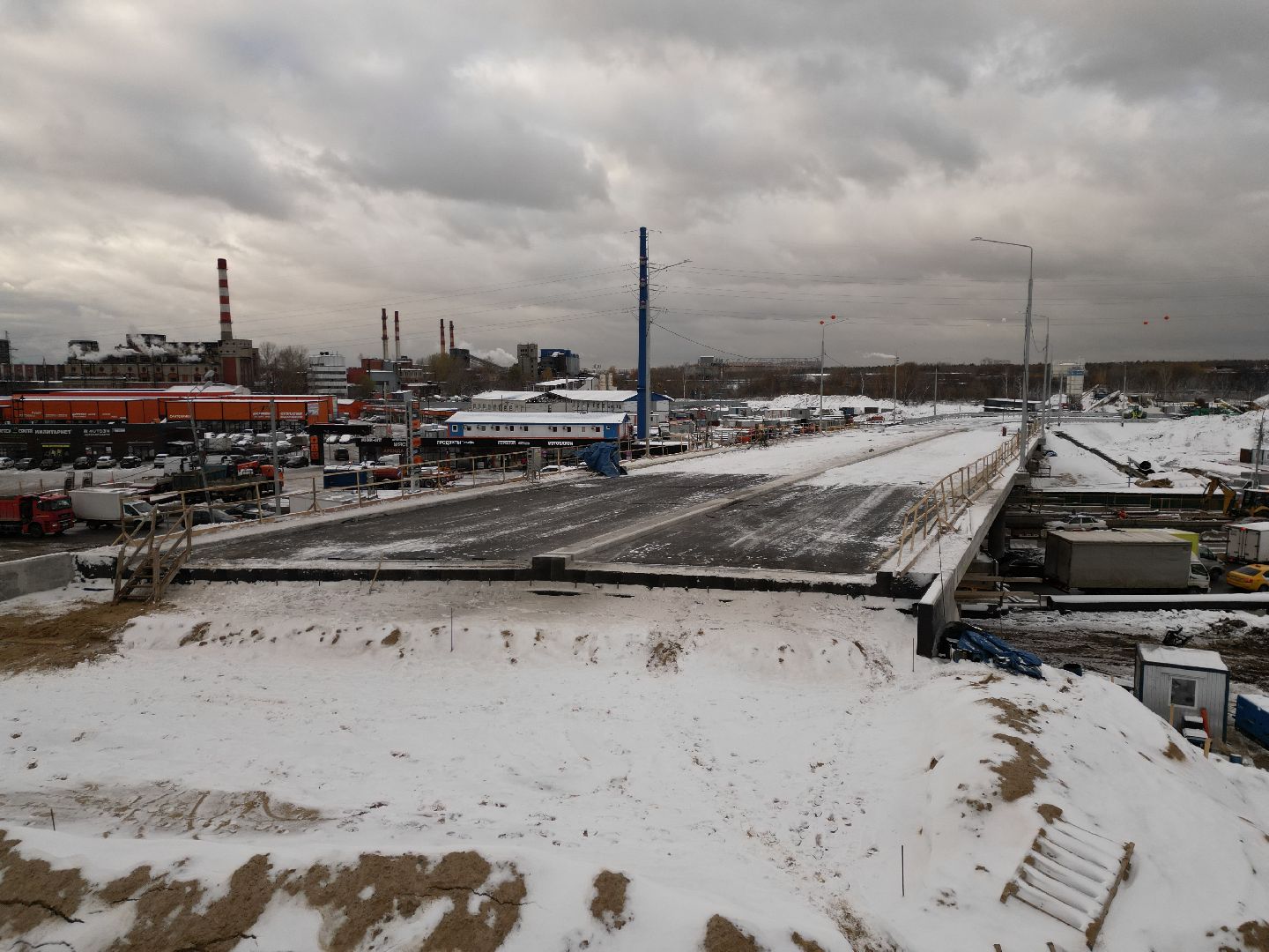 видео с коптера, дороги, строительство,