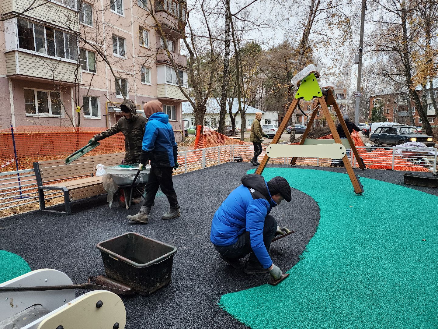 раменское, благоустройство, новая детская площадка, поселок ильинский, улица островского, вертикалки,