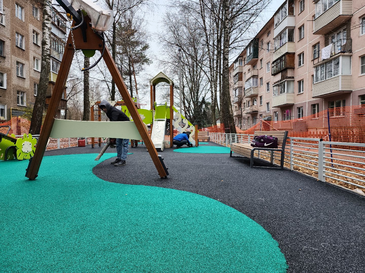 раменское, благоустройство, новая детская площадка, поселок ильинский, улица островского, вертикалки,