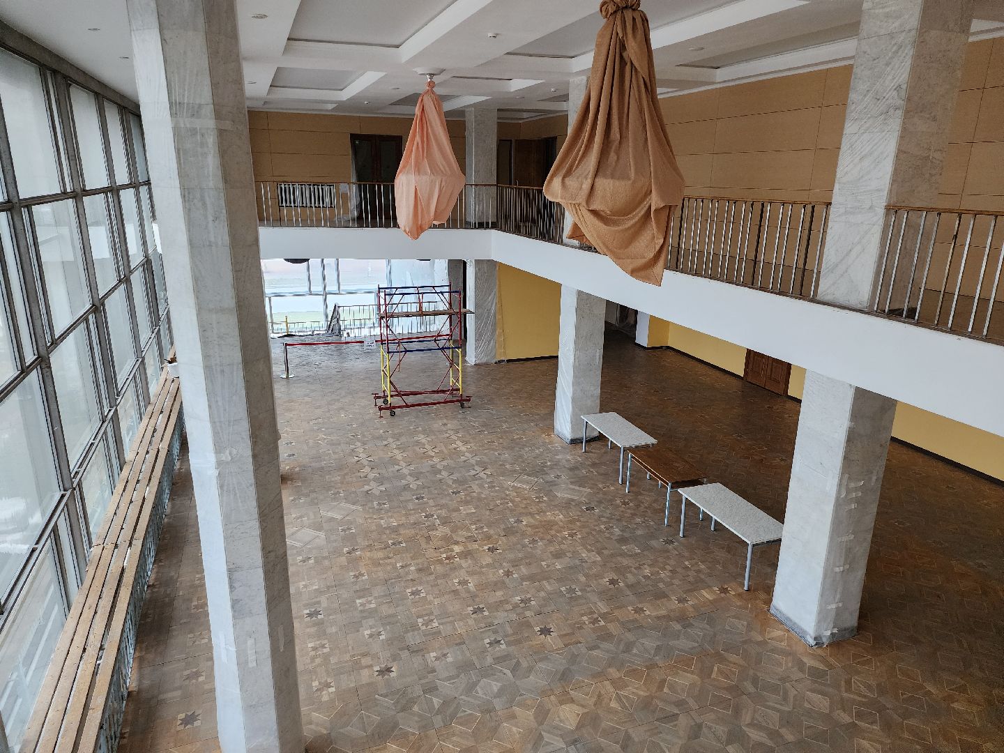 серпухов, подмосковье, ремонт фойе, дворец культуры, улица советская, вертикалки,