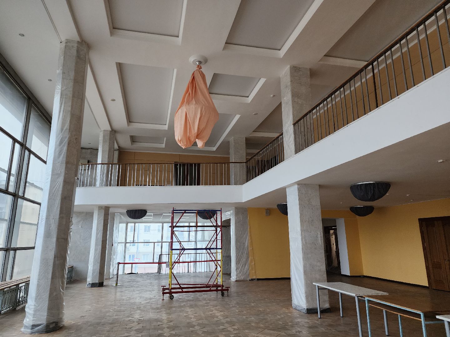 серпухов, подмосковье, ремонт фойе, дворец культуры, улица советская, вертикалки,