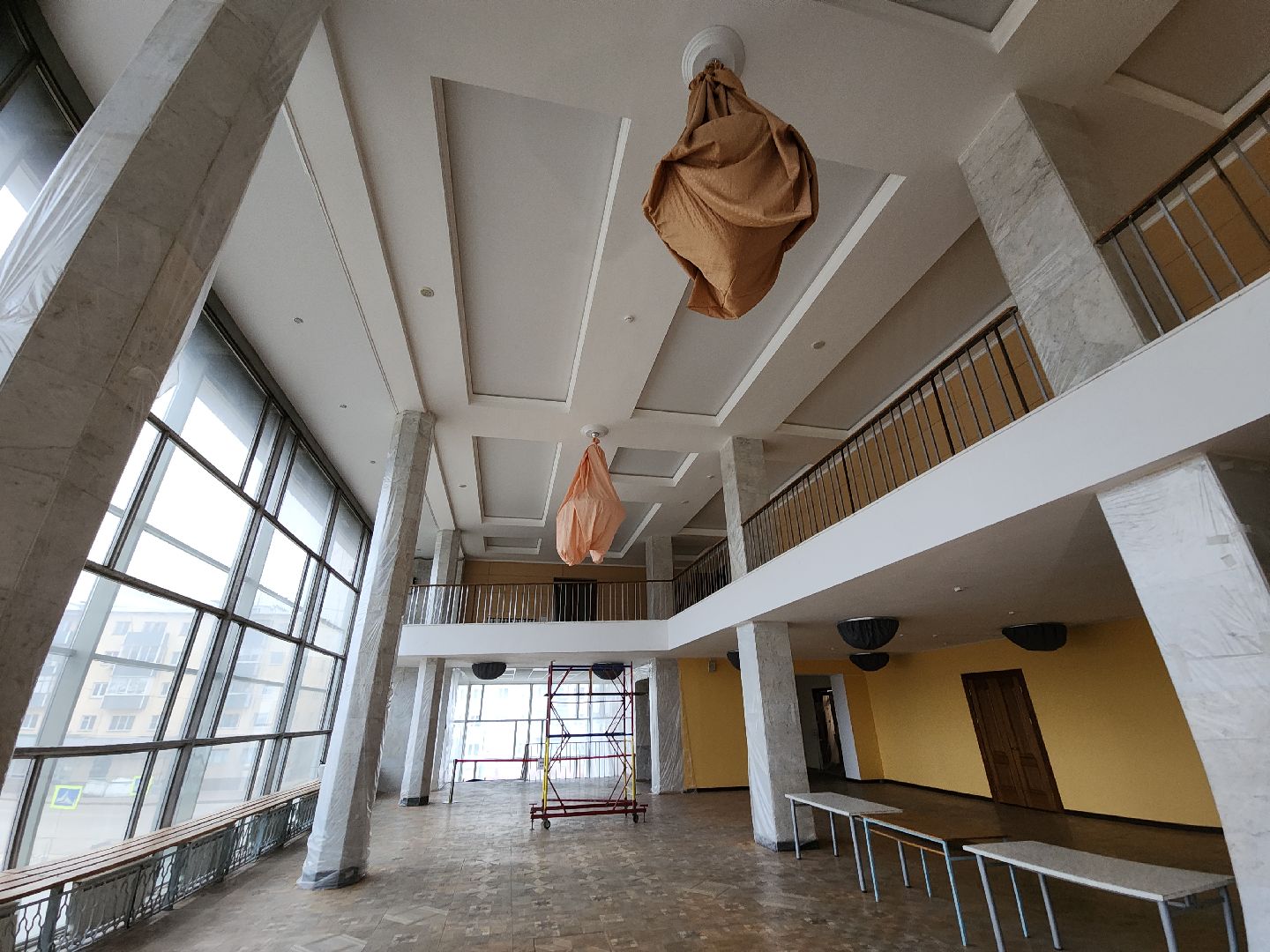 серпухов, подмосковье, ремонт фойе, дворец культуры, улица советская, вертикалки,