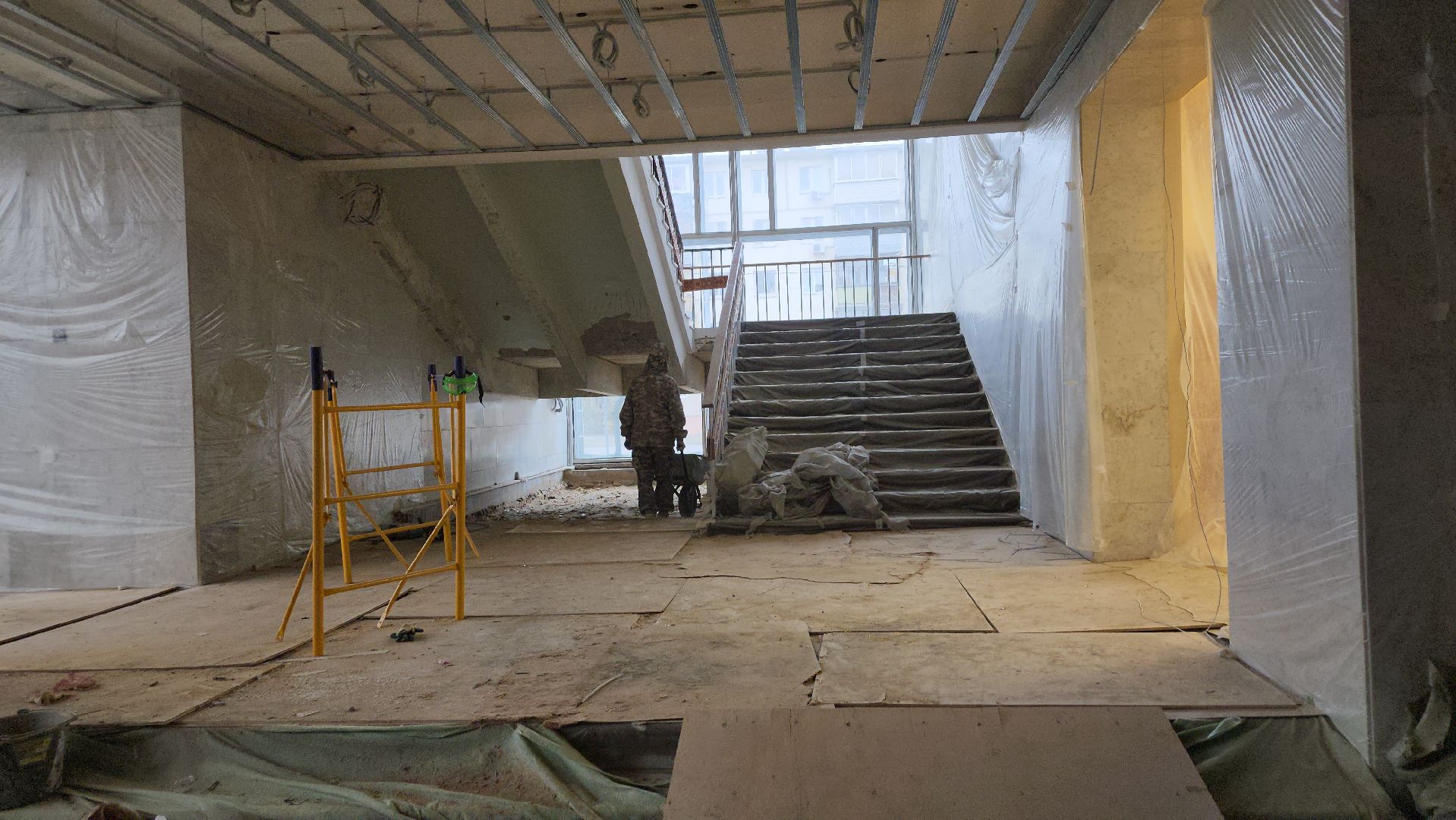 серпухов, подмосковье, дк россия, ремонт фойе, улица советская,