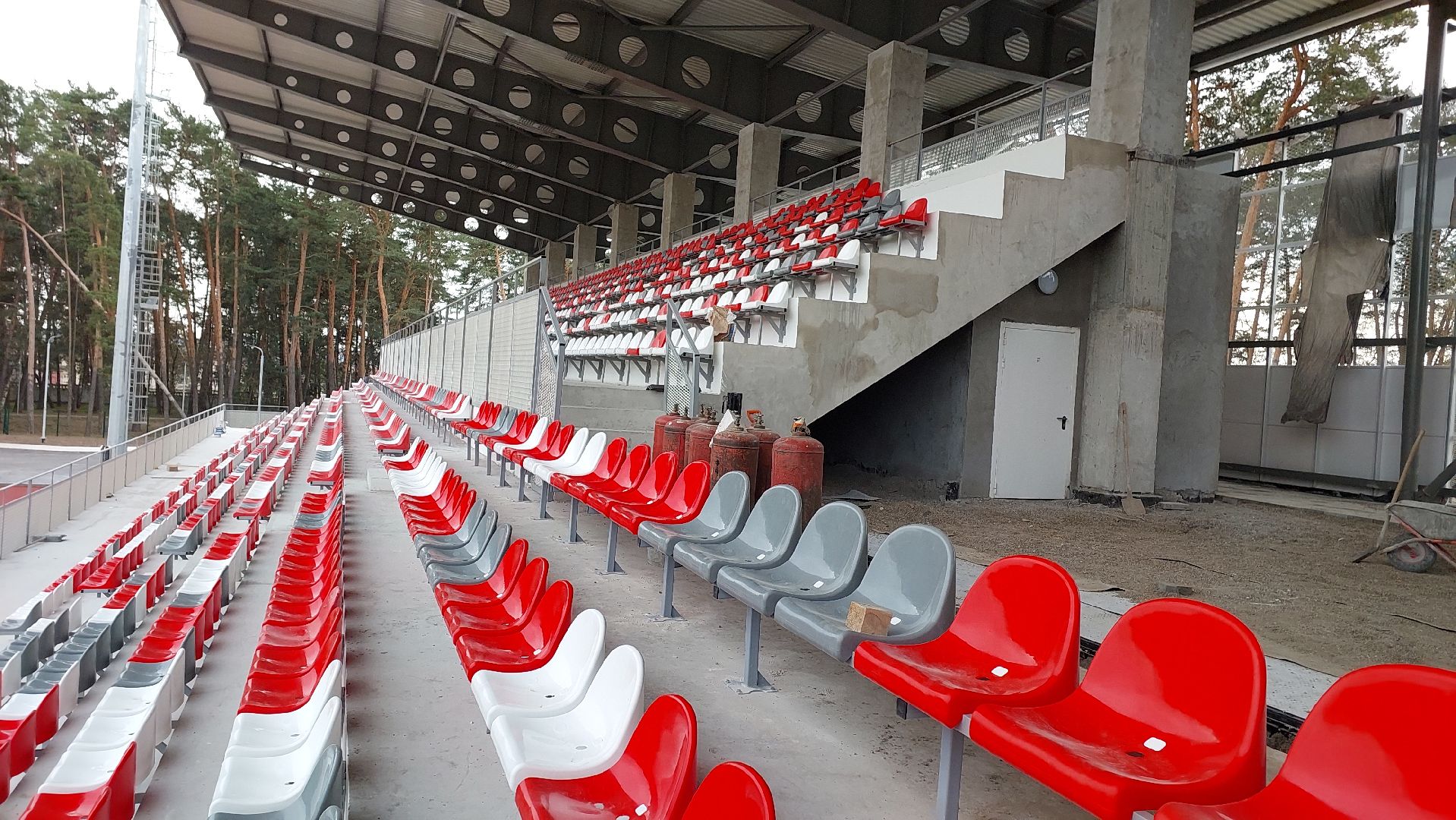 строительство, стадион спартак, серпухов, реконструкция, ложа для прессы, спорт,