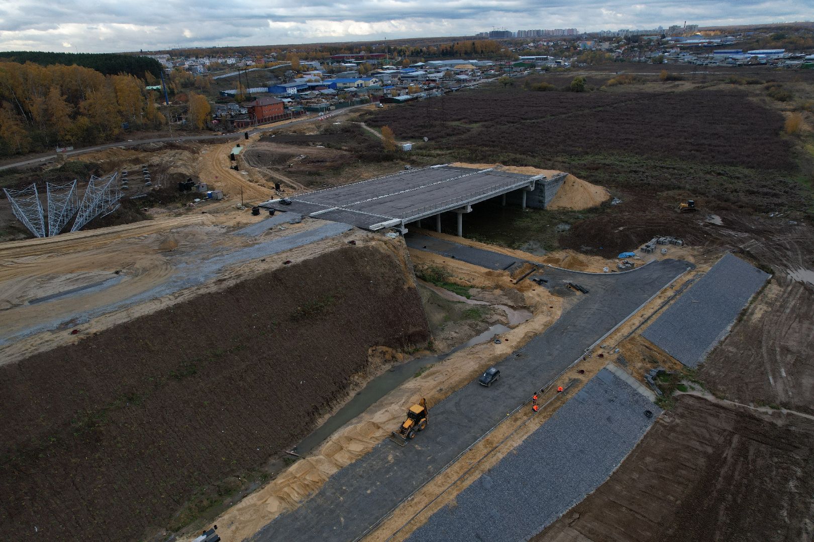 видео с коптера, юла, строительство, дороги,