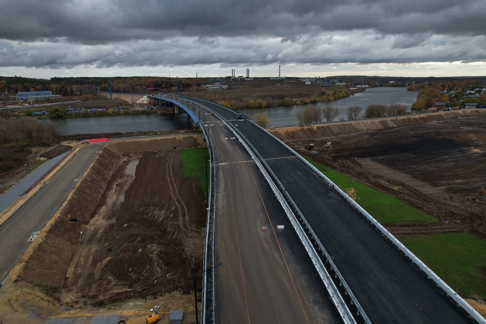 видео с коптера, юла, строительство, дороги,